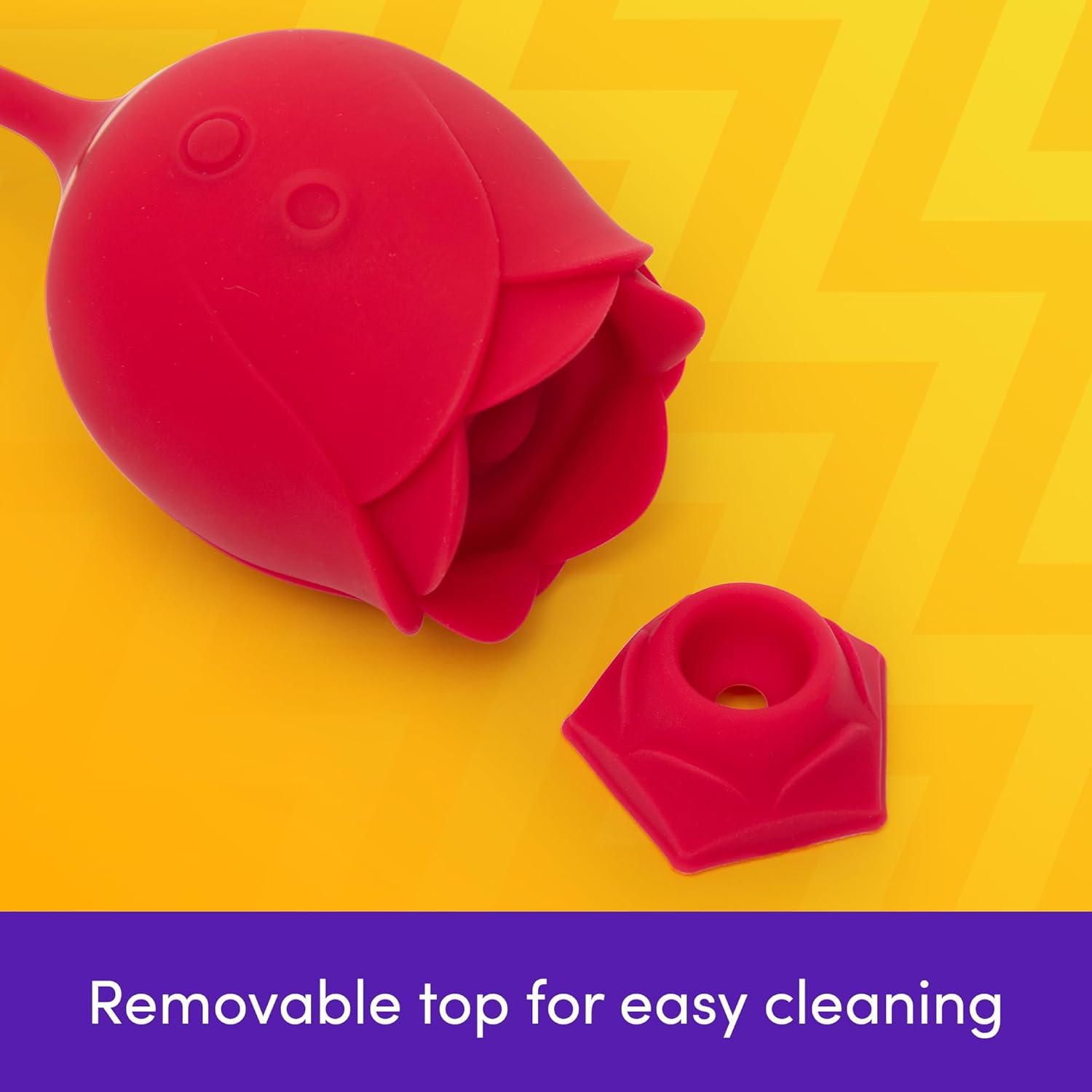 Lovehoney Rose Glow 2 in 1 Rose Clitoral Sucking & Love Egg Vibrator &ndash; Rose Sex Toy Clit Suction Stimulator with 6 Suction Speeds &ndash; Vibrating Adult Sex Toys for Women - Rechargeable & Waterproof image number 4