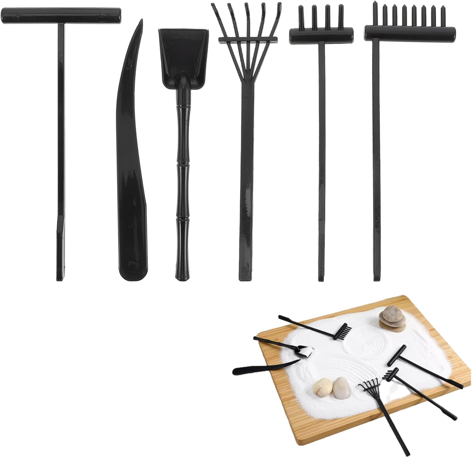 Zen Garden, Set of Zen Sand Rake Tools 12Pcs Rake Crafts Sand Rake for Zen Garden Accessories Set for Sand Table (12 Pack) image number 6