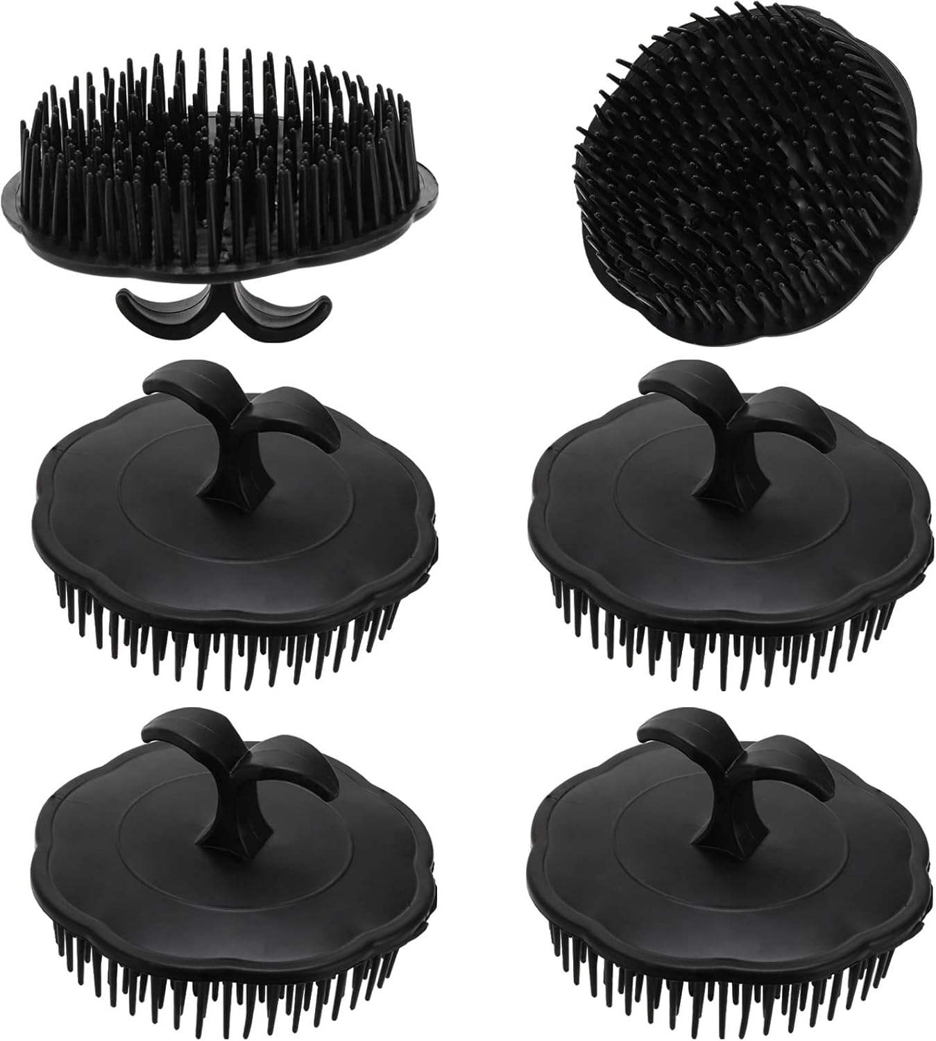 Hair Scalp Brush Dandruff Cleaning Brush Shower Scalp Shampoo Brush Scalp Massager Hair Washing Brush Pack of 6 image number 6