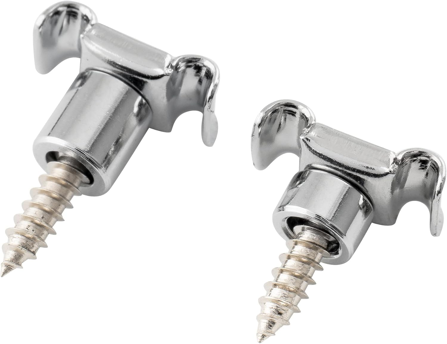 Musiclily Pro Steel Vintage Butterfly Style String Retainer String Trees String Guides for Electric Guitar, Chrome (Set of 2)