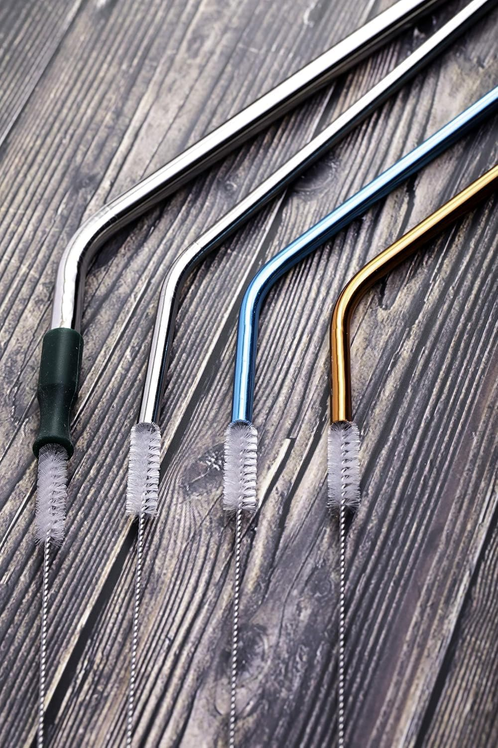 LYMI 2 Qty Drink Straw Cleaning Brush - Bristle Cleaner for Stainless Steel Drinking Straws image number 6