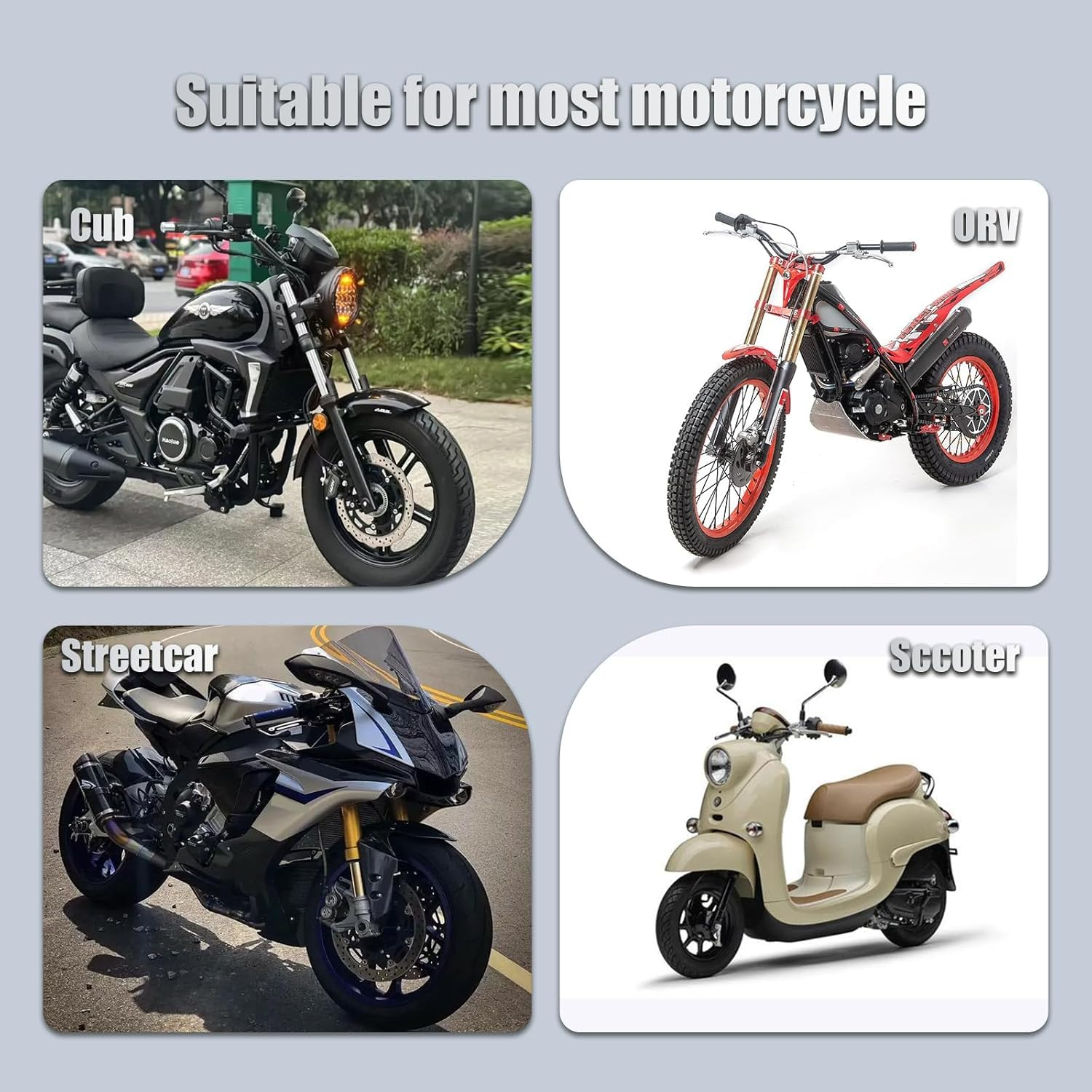 Motorcycle TPMS Tyre Pressure Monitoring System, App Control, Wireless Tyre Pressure and Temperature Detector, Bluetooth 5.0, Supports Ios and Android, with 2 External Sensors