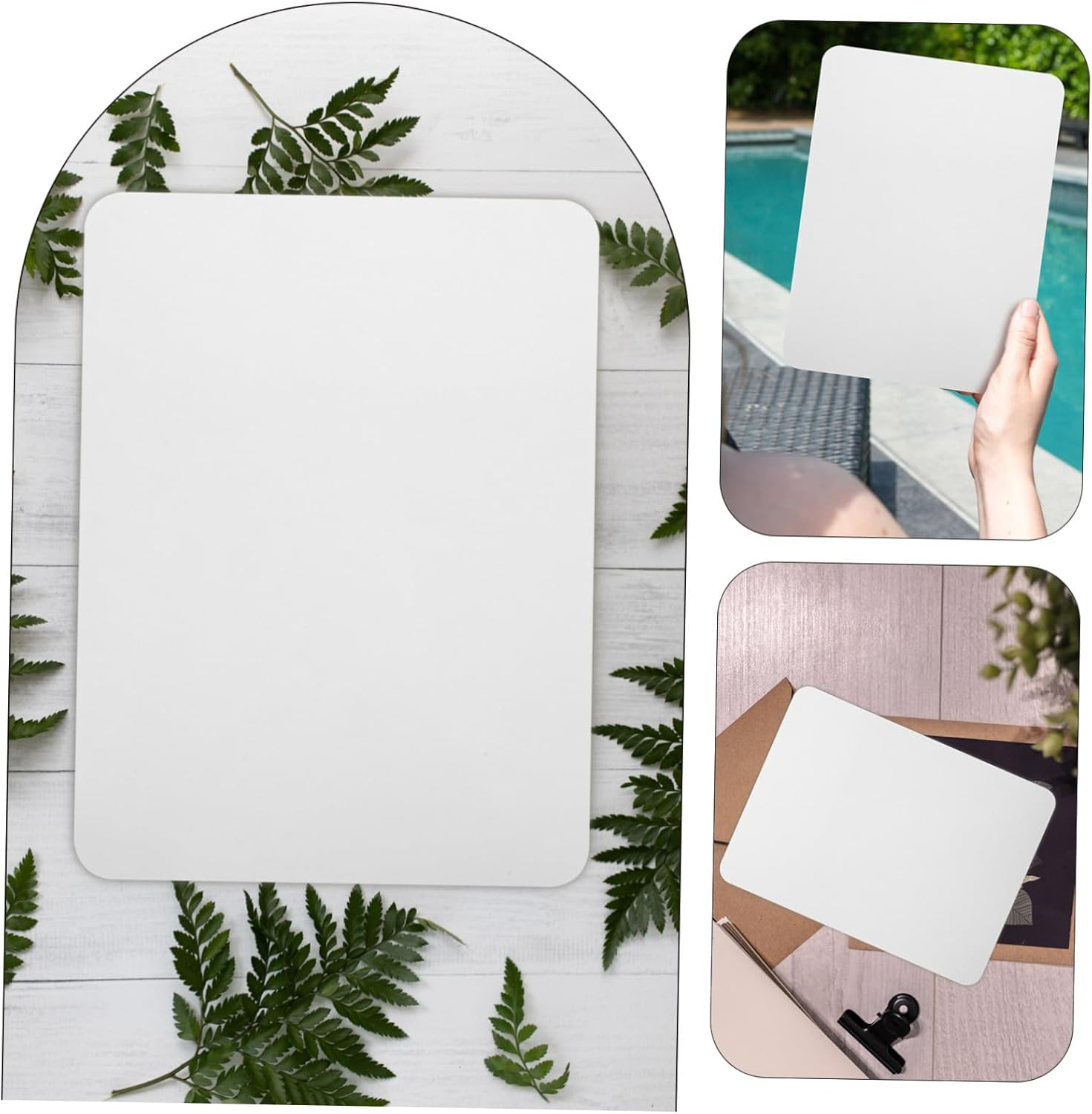 BUTIFULSIC 2Pcs Desk Dry Erase Board Whiteboard Memo Board Home Office Writing Portable Memo image number 4