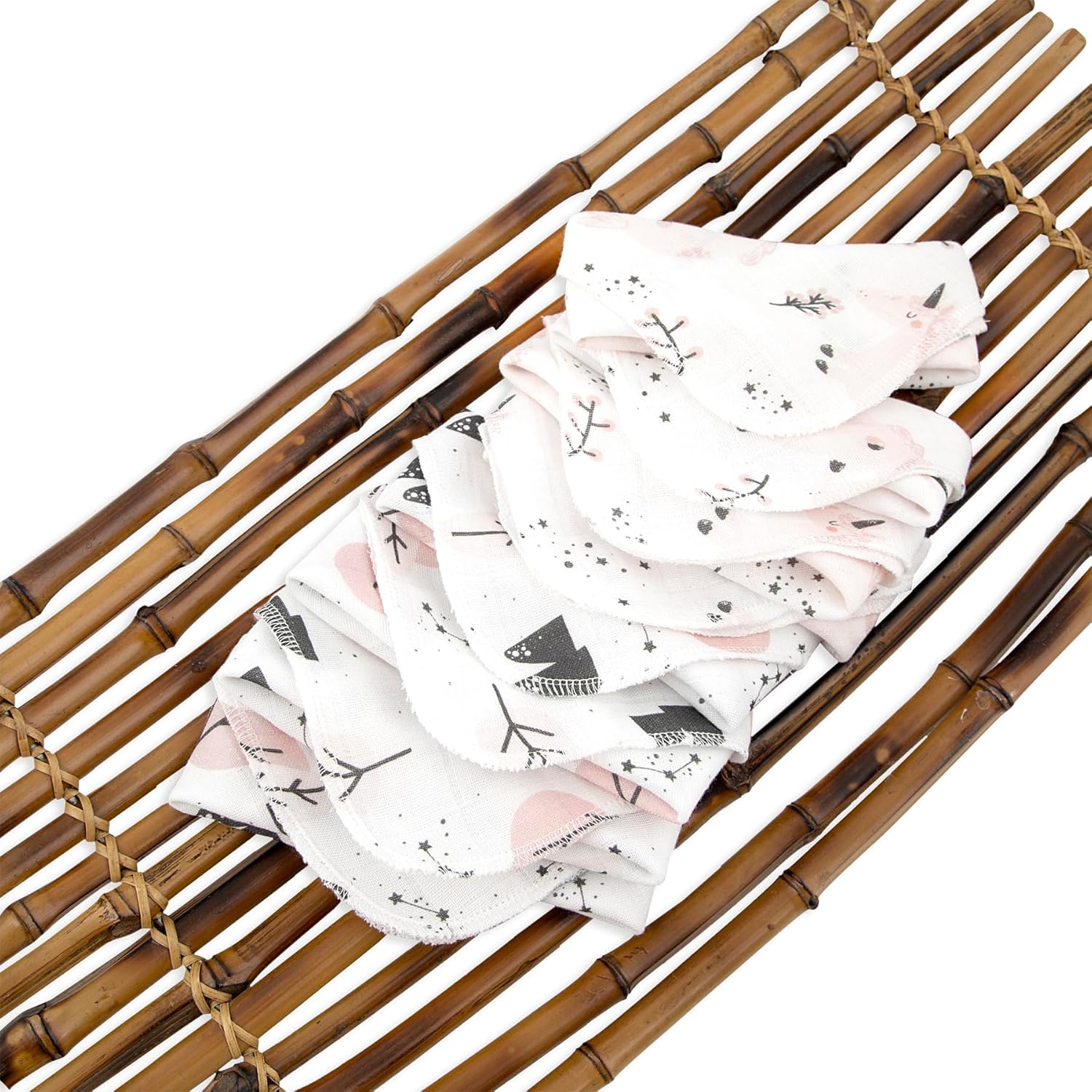 Funnababy Baby Muslin Cloths for Newborn &ndash; Pack of 8, Thin and Quick Dry, Extra Soft Face Muslin, 100% Cotton, Fabric Washcloth, Square Cloth for 0-6 Months, Starter Baby Essential, 30X30 Cm image number 6