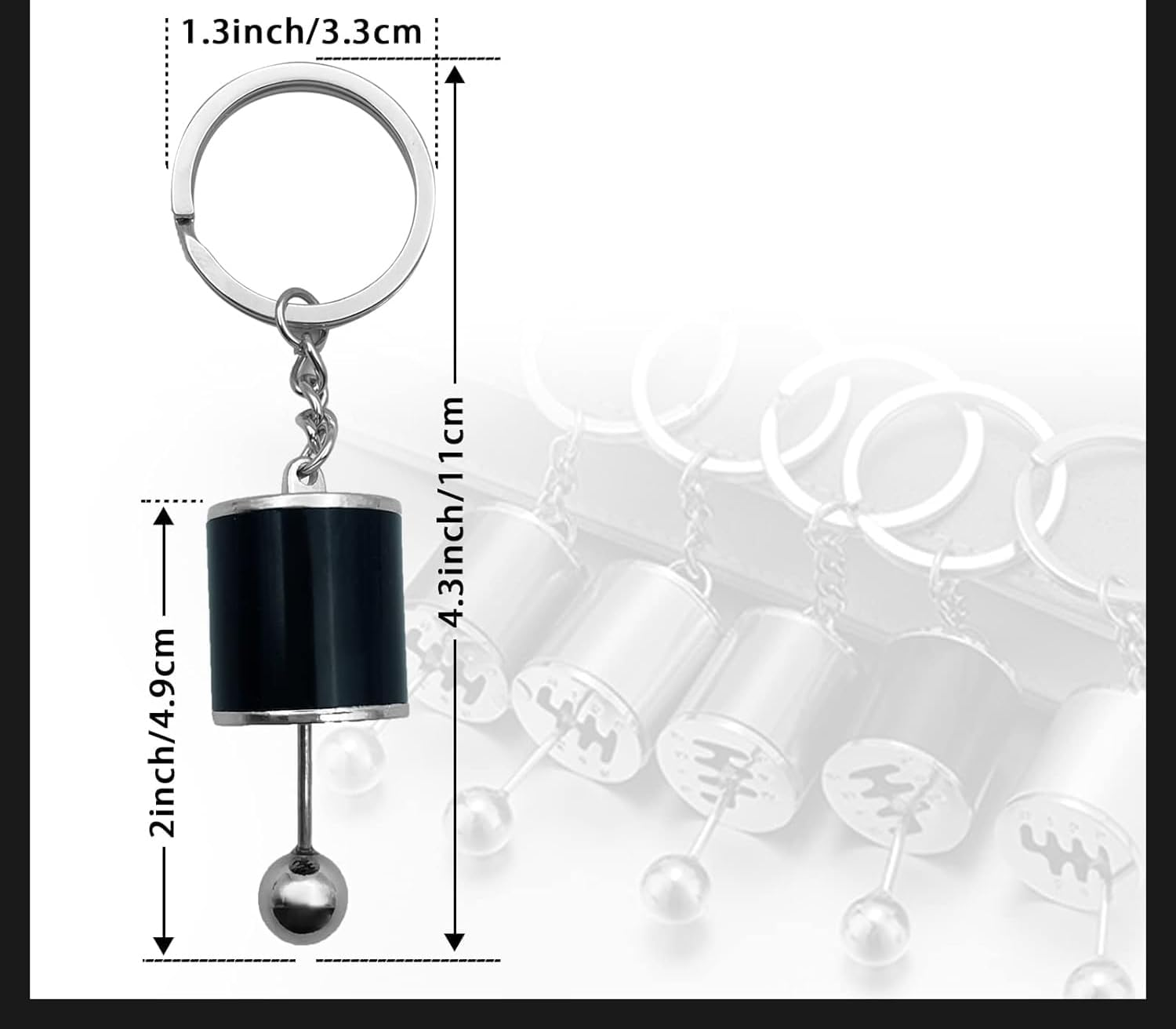 WEZCHUGHAOL Gear Shifter Keychain Gifts for Drivers Racer Bus Truck Driver Chauffeur Mini Car Parts Accessories Gifts image number 2