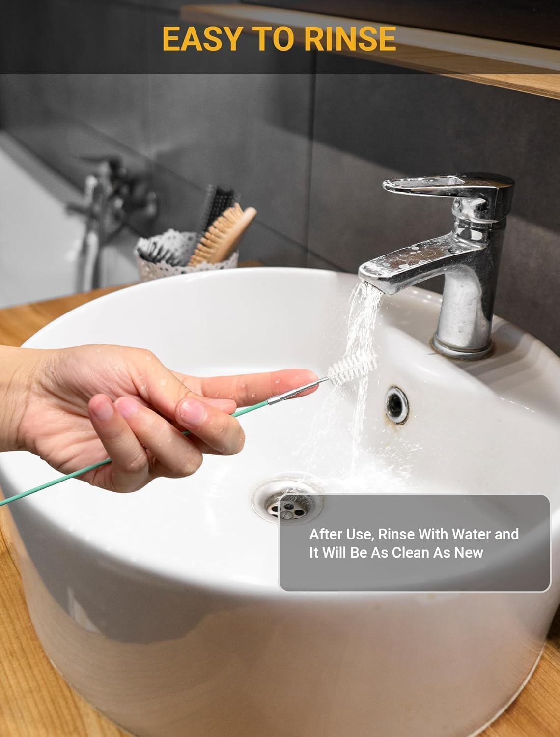 2-Packs Auto Sunroof Drain Cleaning Tool, Flexible Drain Brush Pipe Cleaners for Car, Tube Cleaning Brush Slim Drain Dredging Tool Perfect for Car Sunroof, Windshield Wiper Drain Hole (Green, 200CM)