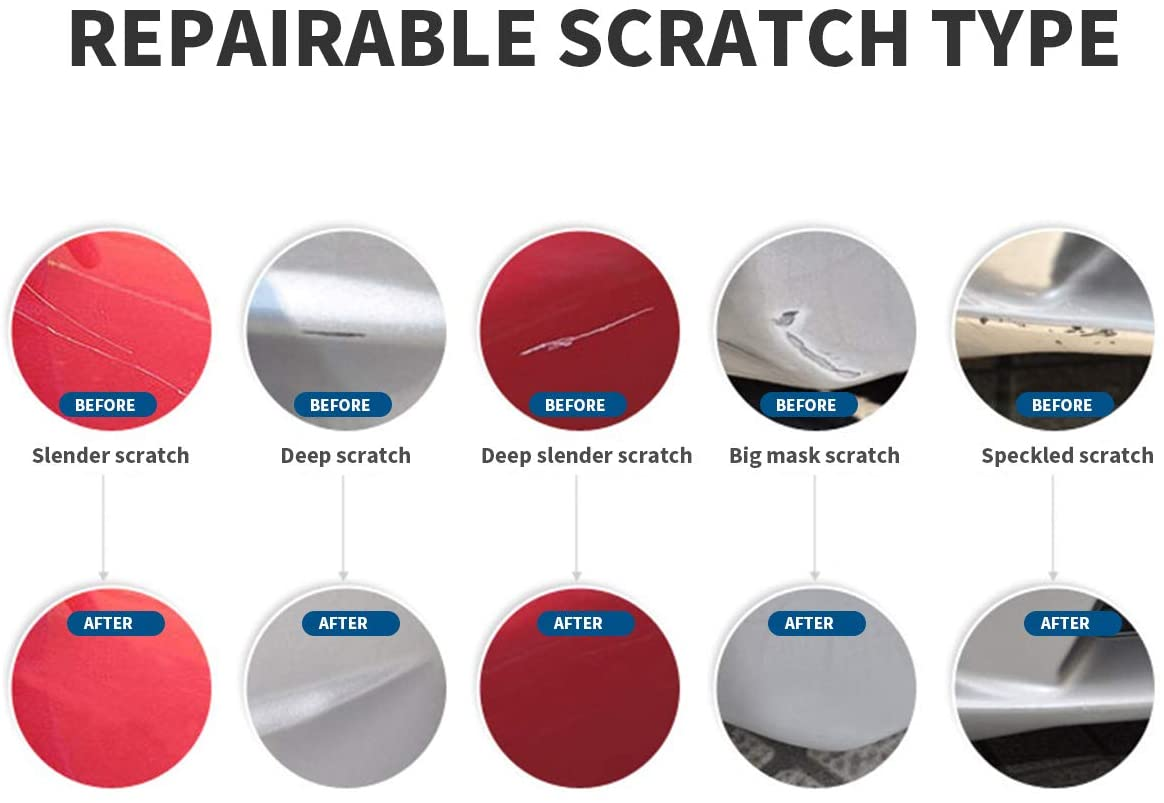 Touch up Paint for Cars Paint Scratch Repair, Waterproof Auto Scratch Remover Pen (Silver Black) - Dark Blue image number 4