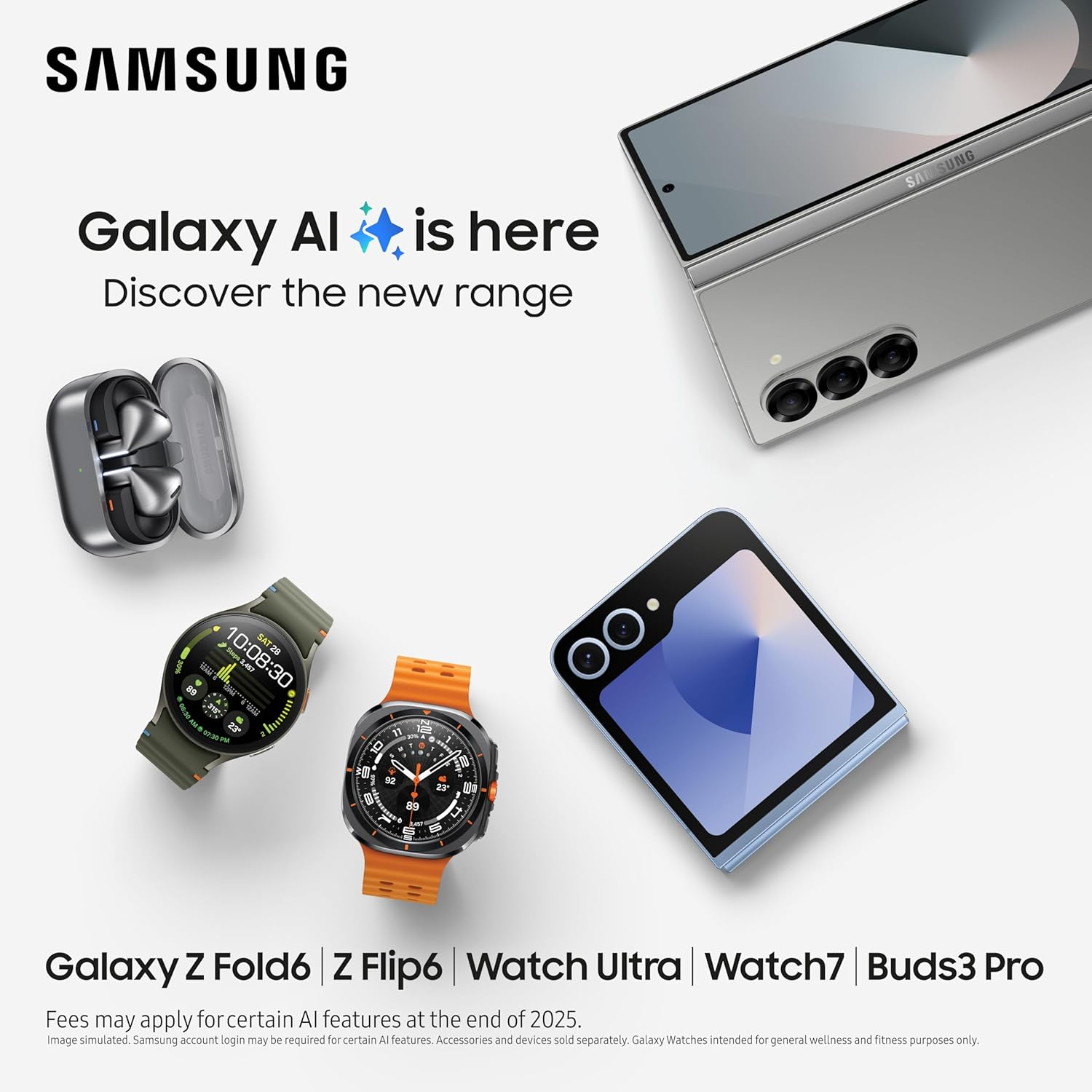 Samsung Galaxy Buds3 Pro Wireless Earbuds, Silver image number 3