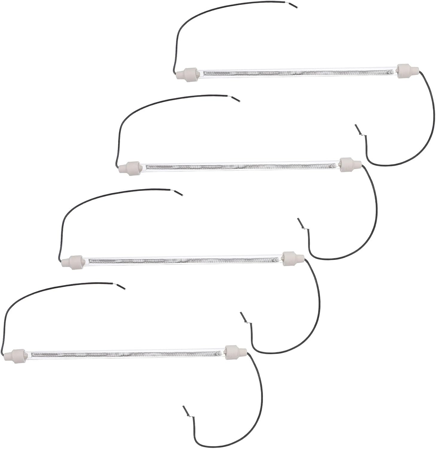 4Pcs Heating Tube Replacement with Wire Electric Heating Coil for Oven and Poultry Heat Lamp Accessories Stable and Easy Install Indoor Outdoor Use image number 2