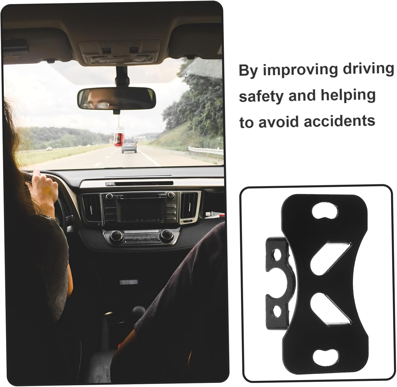 HOMSFOU Adjustable 90-Degree Reverse Camera Bracket for Automotive Rear View Camera Mount Universal Reverse License Plate Mount Suitable for Car Rearview Installation image number 3