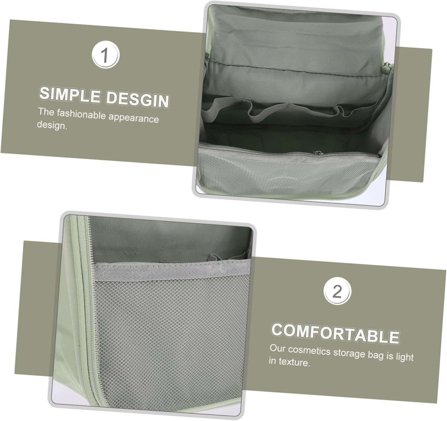 TOYZFRIENDY Large Travel Makeup Bag Toiletry Bag Key Wallet Phone Holder Napkin Pocket for Men Outdoors image number 6