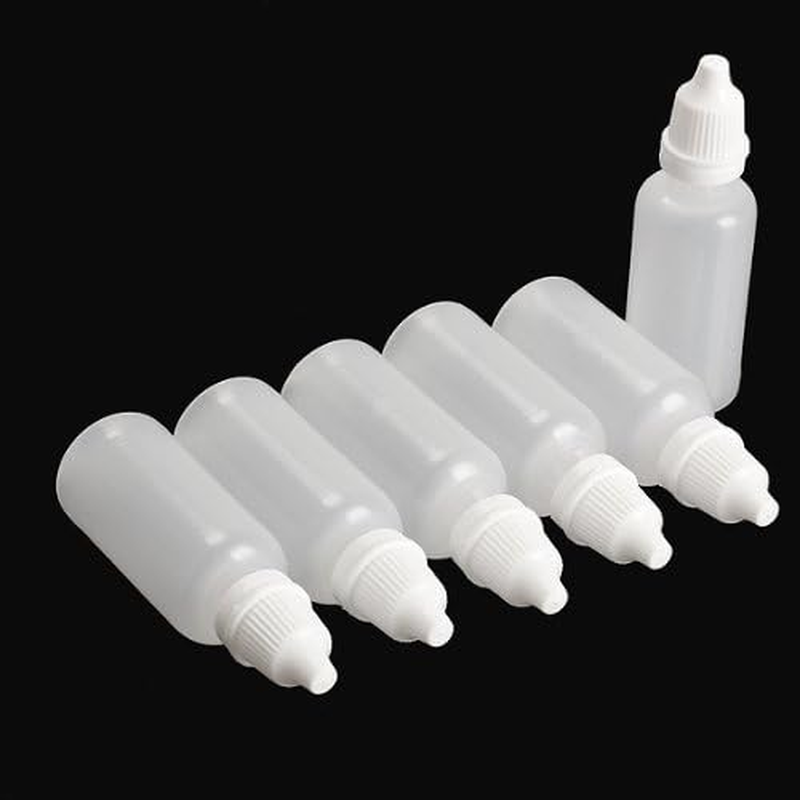 Ericotry 50 Pcs 20Ml Empty Plastic Squeezable Dropper Bottles Dropping Bottles Eye Liquid Eye Liquid Dropper Vials Plug Can Removable the Lip Can Be Screwed on Size 20Ml image number 2