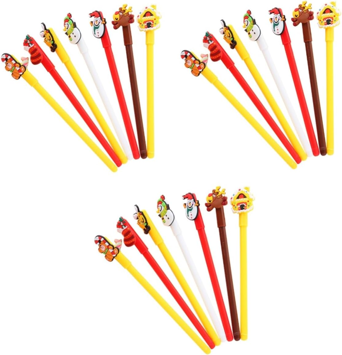 NUOBESTY 84Pcs Christmas Themed Rollerball Pen Cartoon Gel Pen Stationery for Boys and Girls image number 1