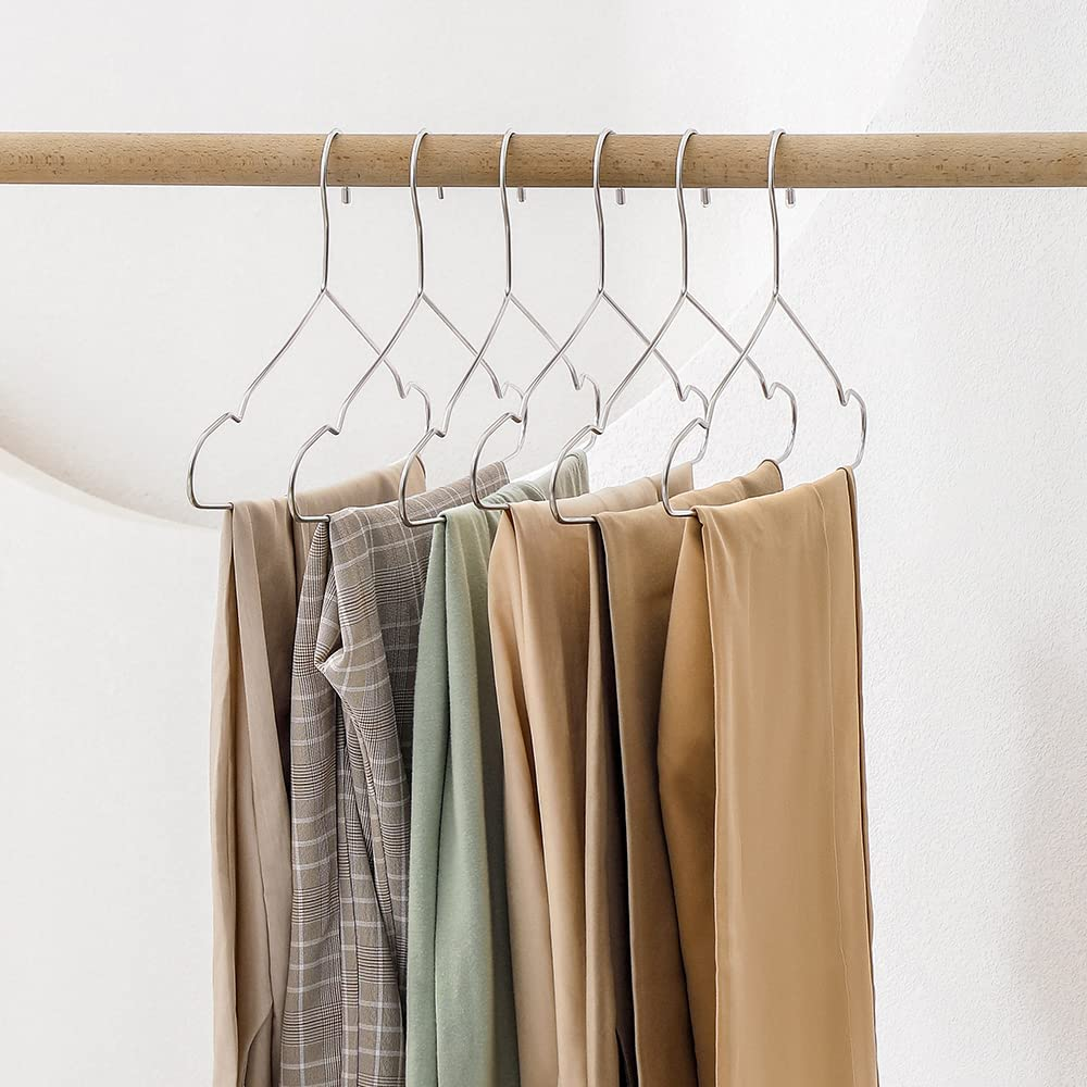 Wire Hangers 40 Pack Stainless Steel Strong Metal Wire Hangers Clothes 16.5 Inch by Timmy image number 6