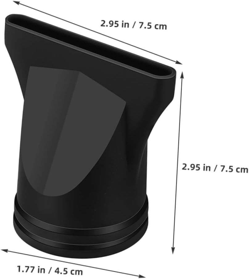 LOORGVEL 5Pcs Hair Dryer Nozzles Attachments for Hair Dryers Narrow Concentrator Nozzle Diffuser Attachment Fit Heat-Resistant Plastic