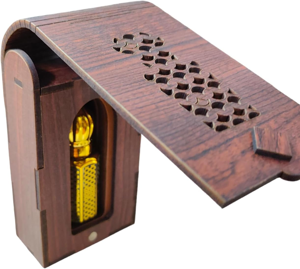 Levenmooi Arabian Rose Attar Perfume Oil &ndash; Alcohol-Free | Natural Long-Lasting Fragrance for Men & Women | Roll-On Perfume | Available in Travel Size with Wooden Box | 12Ml image number 4