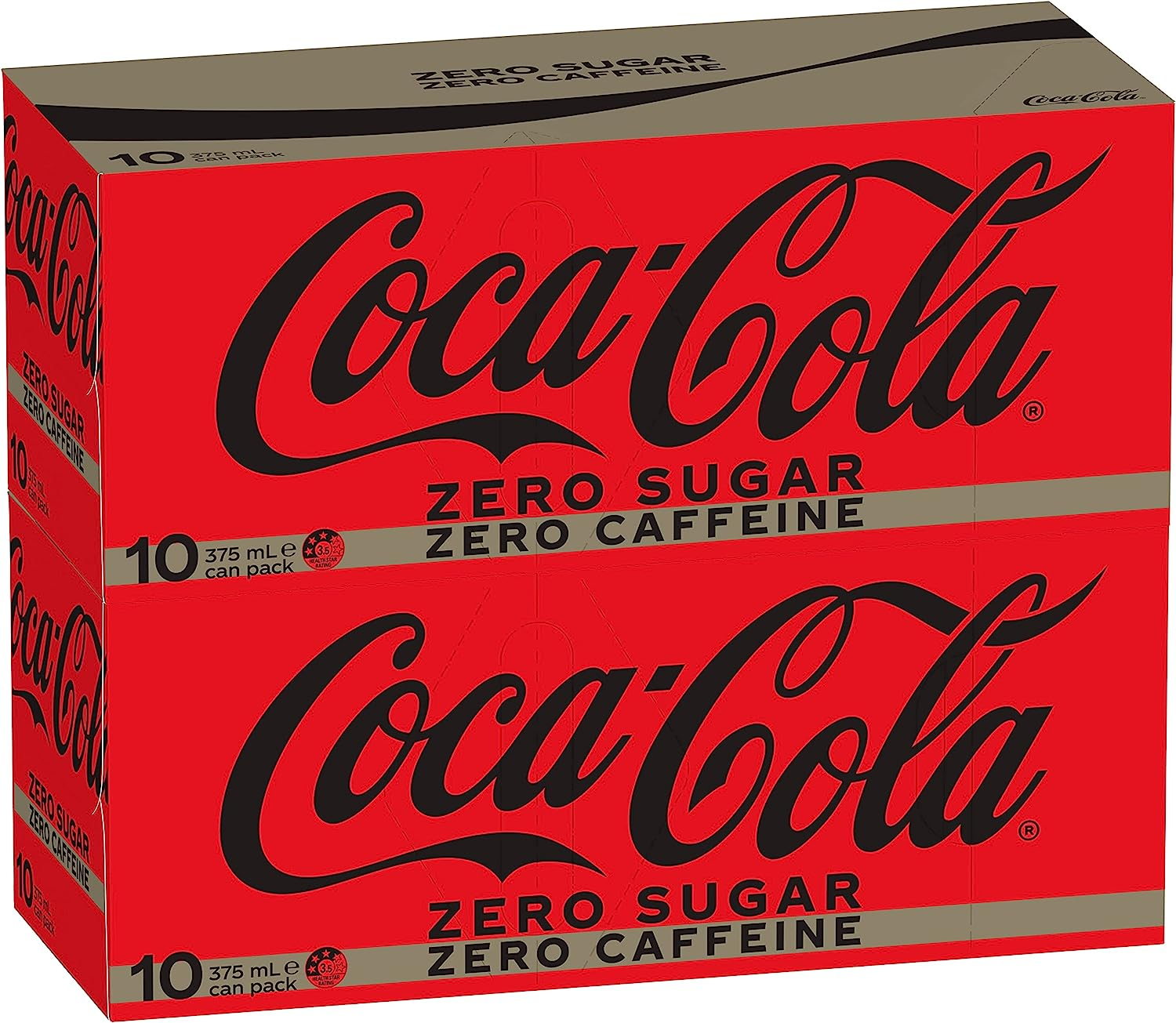 Coca-Cola Zero Sugar Caffeine Free Soft Drink Multipack Cans 20 X 375 Ml image number 6