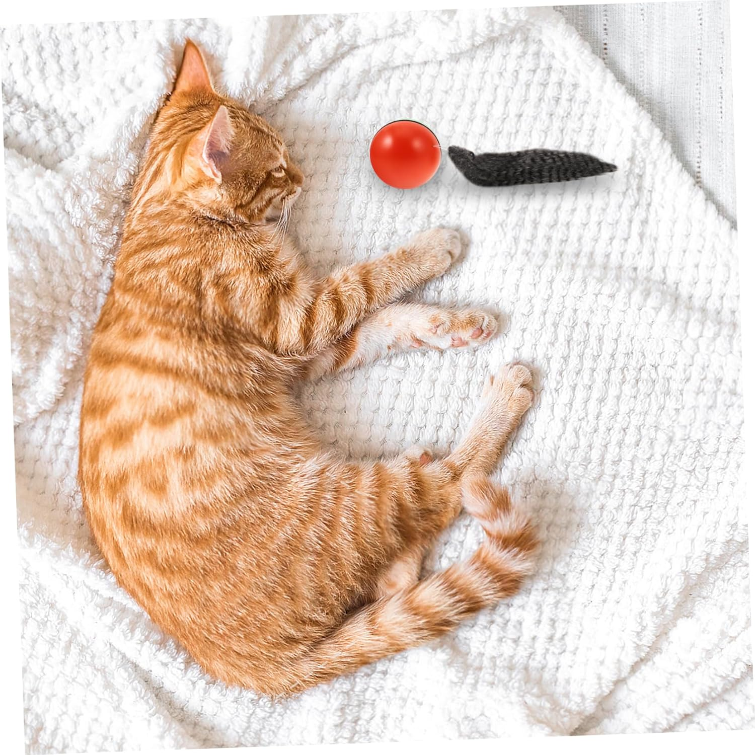 HYTROVE Electric Weasel Ball Toy Rolling Ball Interactive Cat Dog Puppy Toy Random Color Suitable for Pet Play and Exercise image number 5