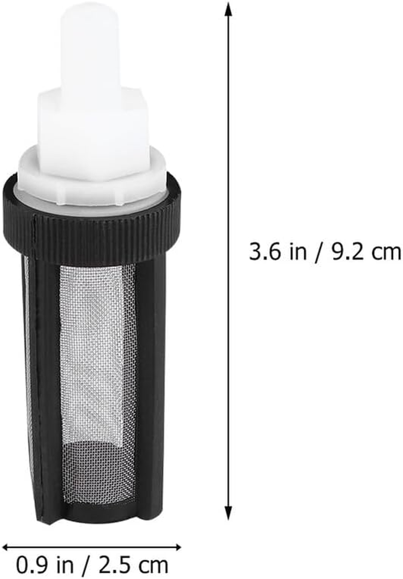 5Pcs Water Inlet Hose Filter for Submersible Pumps Stainless Steel Mesh Strainer with Silicone Tube Fit Debris Blocking Rust-Resistant Micro Pump Filter image number 4