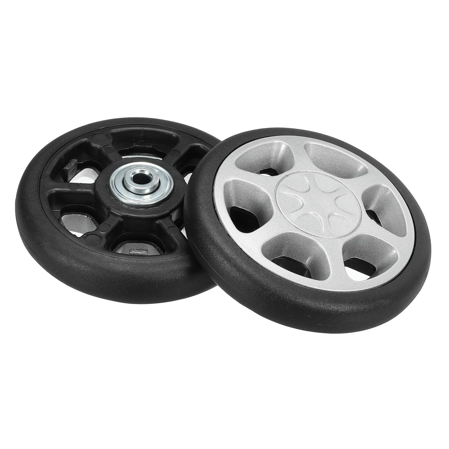 Uxcell Replacement Luggage Suitcase Wheels Repair Kit, 85Mmx16Mm Wear-Resistant & Mute 360 Swivel Caster Wheels