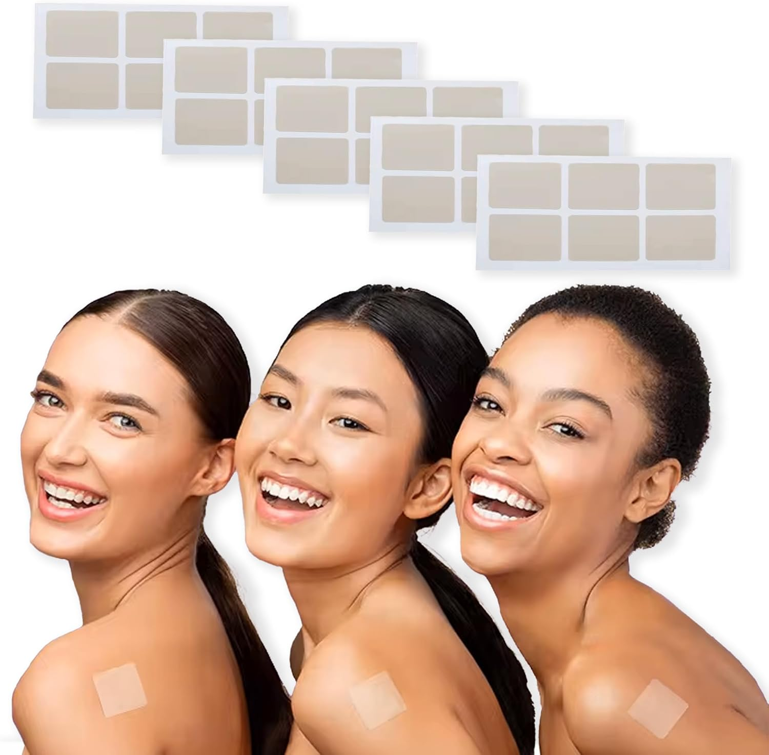 Energy Boost Patches (30 Pack) | All-Natural Caffeine, Vitamin B12, Green Tea & Ginseng | Plant-Based, Water-Resistant for Focus, Mood & Energy | Daily Wellness for Men & Women image number 5