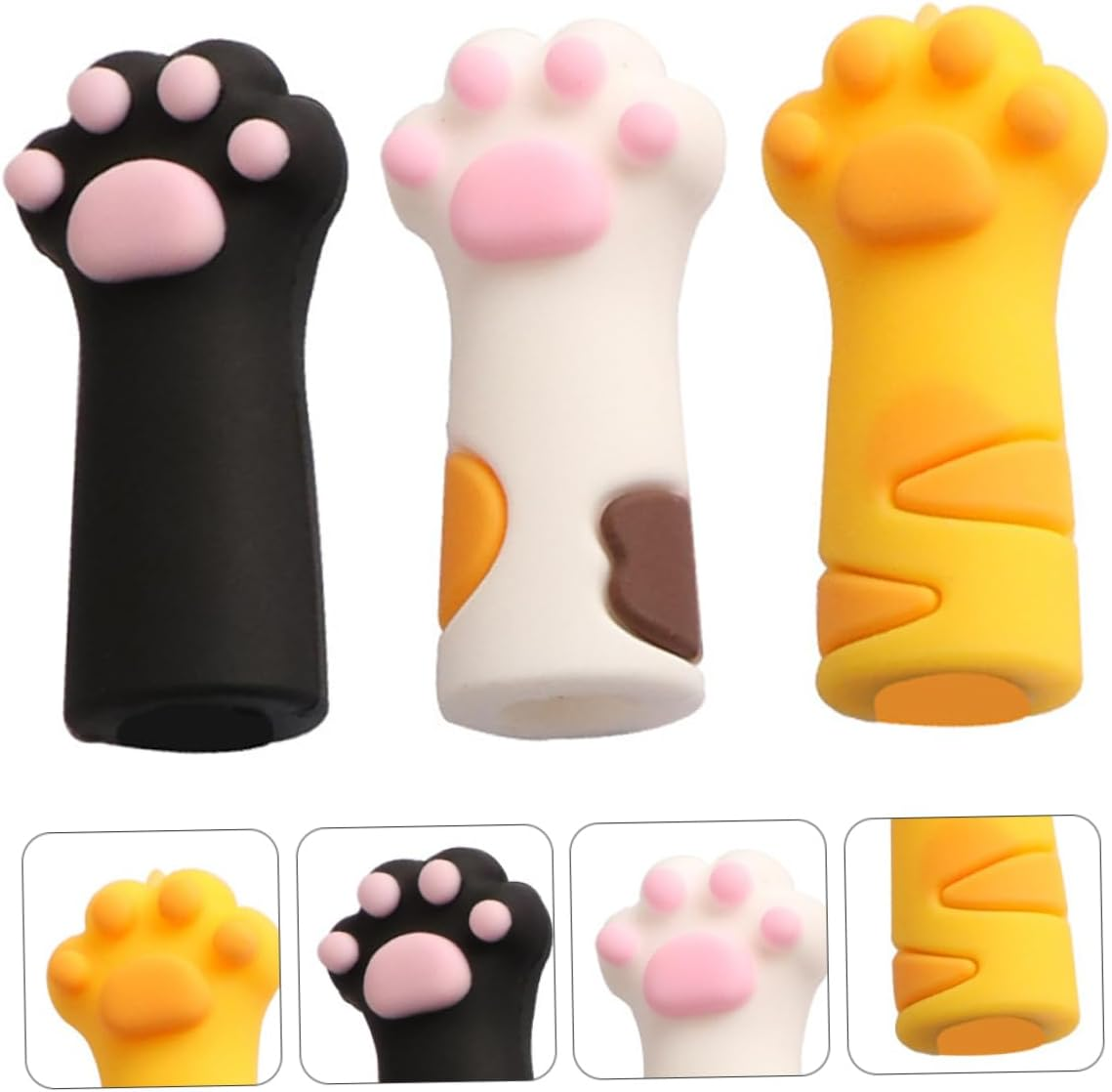 MUCKLILY 3Pcs Cat Claw Protective Cover Scissors Cap for Nipper Cover Tweezers Sleeve for Pet Grooming and Cat Nail Care image number 5