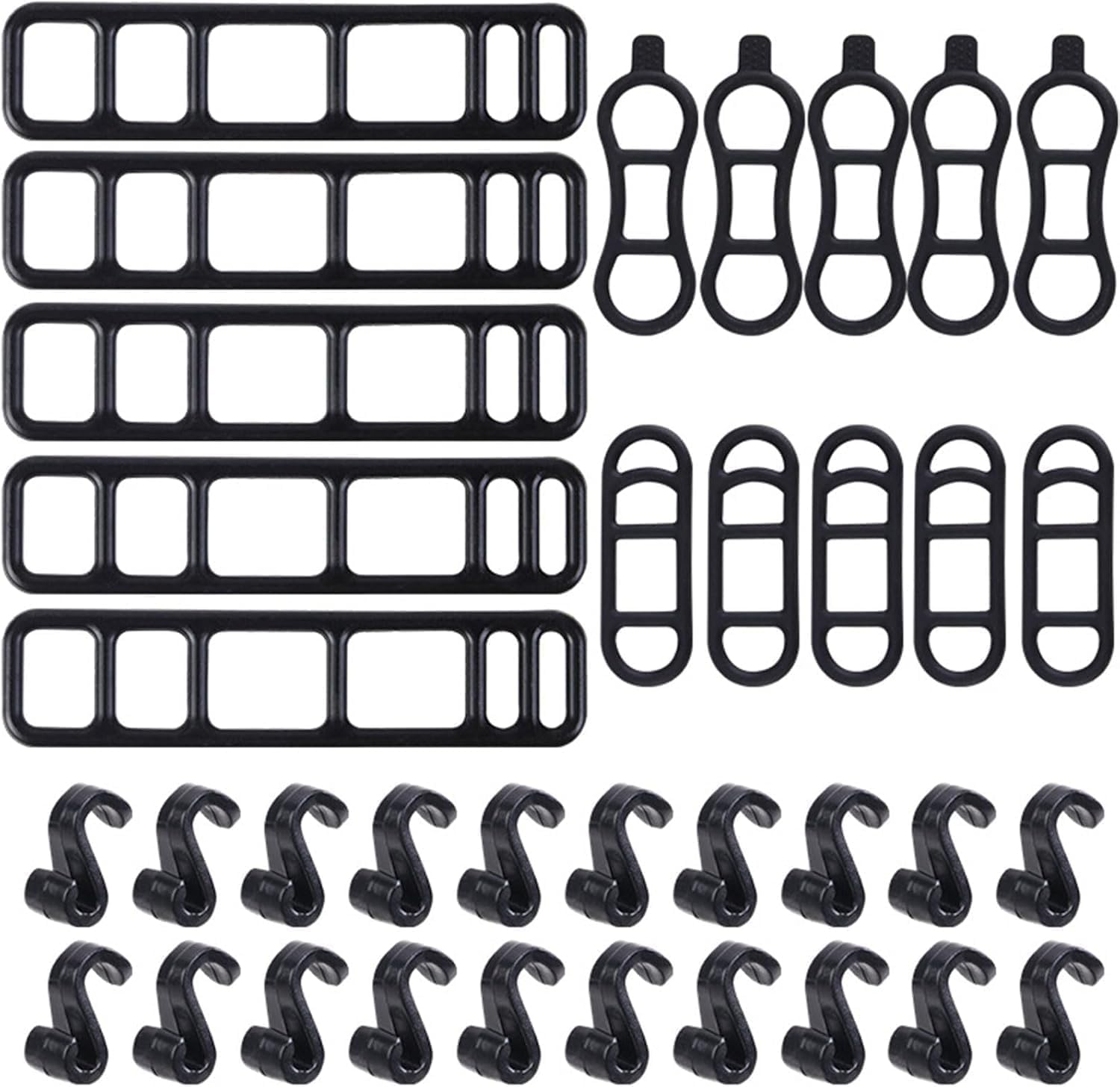 Silicone Strap for Flashlight with S-Shaped Hook,35Pcs Silicone Mount Band for S-Shaped Hook,Bike Flashlight Mount Strap with S-Shaped Hook,Bike Silicone Band Bike Light Rubber Band with S-Shaped Hook image number 5