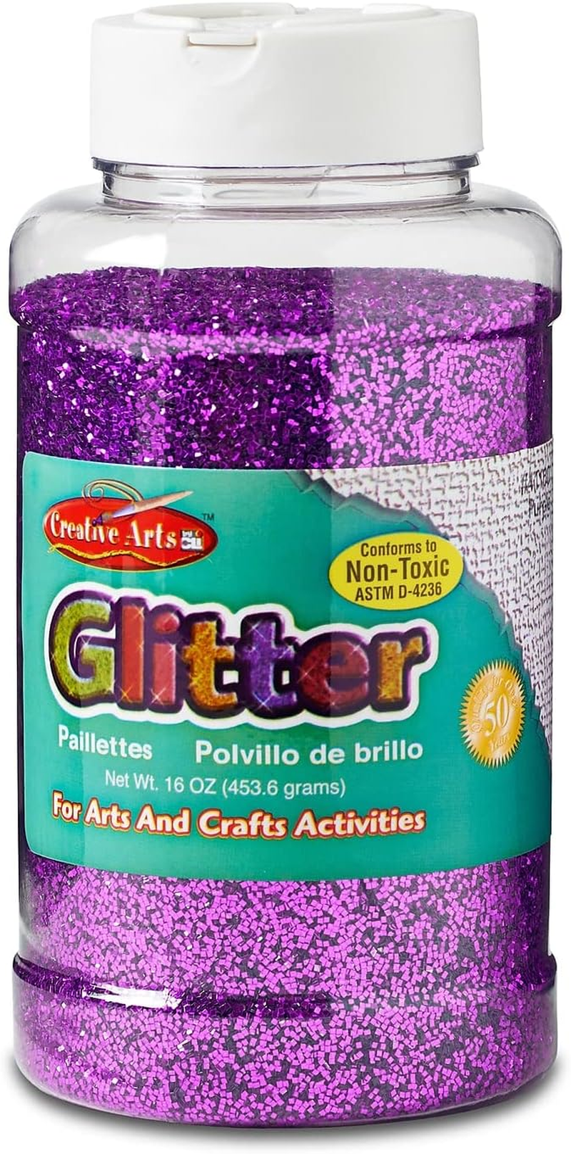 Charles Leonard Creative Arts by Glitter, 16 Ounce Bottle, Multi-Color (41100) image number 3