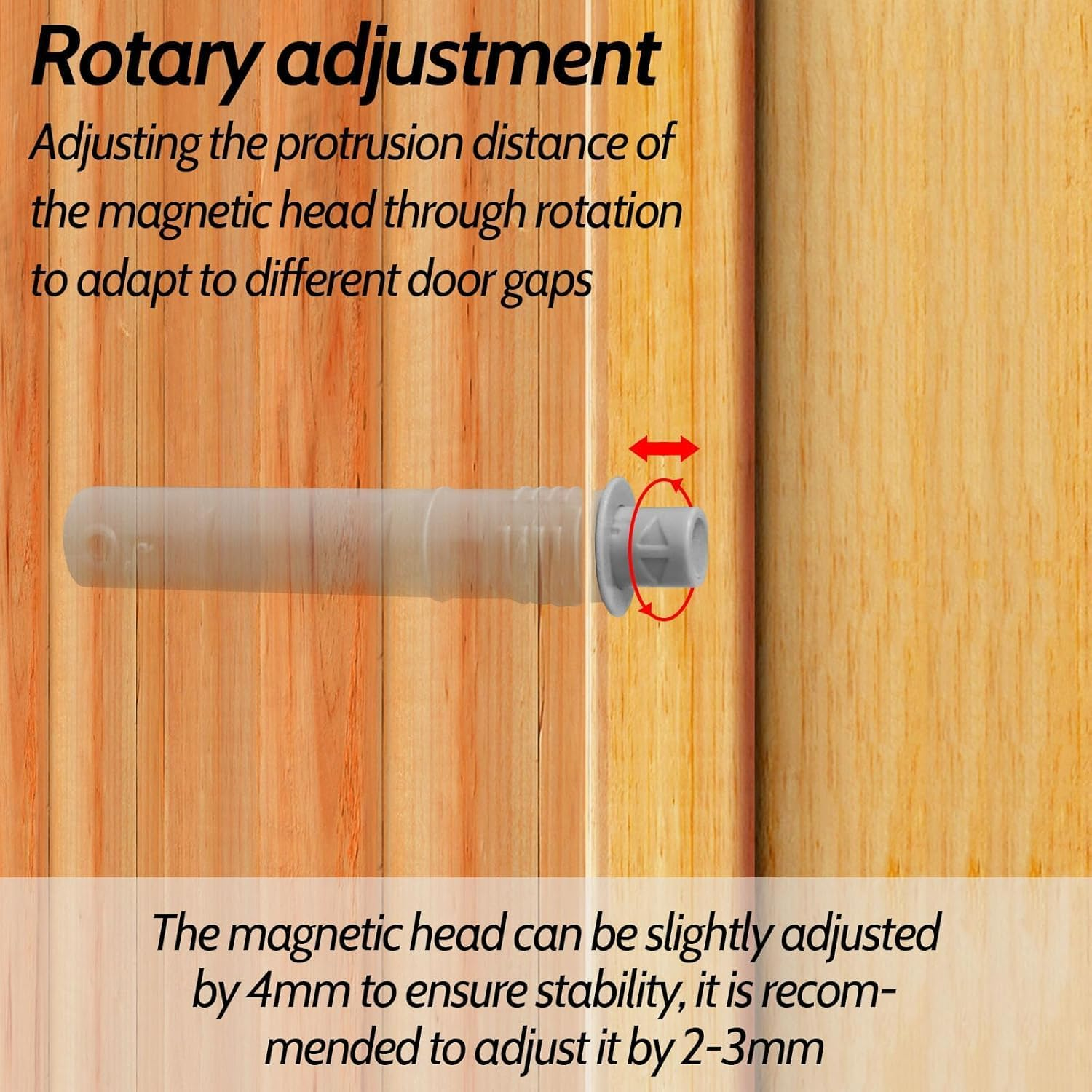 10 Pack Hidden Magnetic Push Open Latches, Push to Open Door Latch for Loose Cabinet Doors, Damper Buffer Push for Closet, Cupboard, Wine, Cabinet, Drawer Sliding Door - White