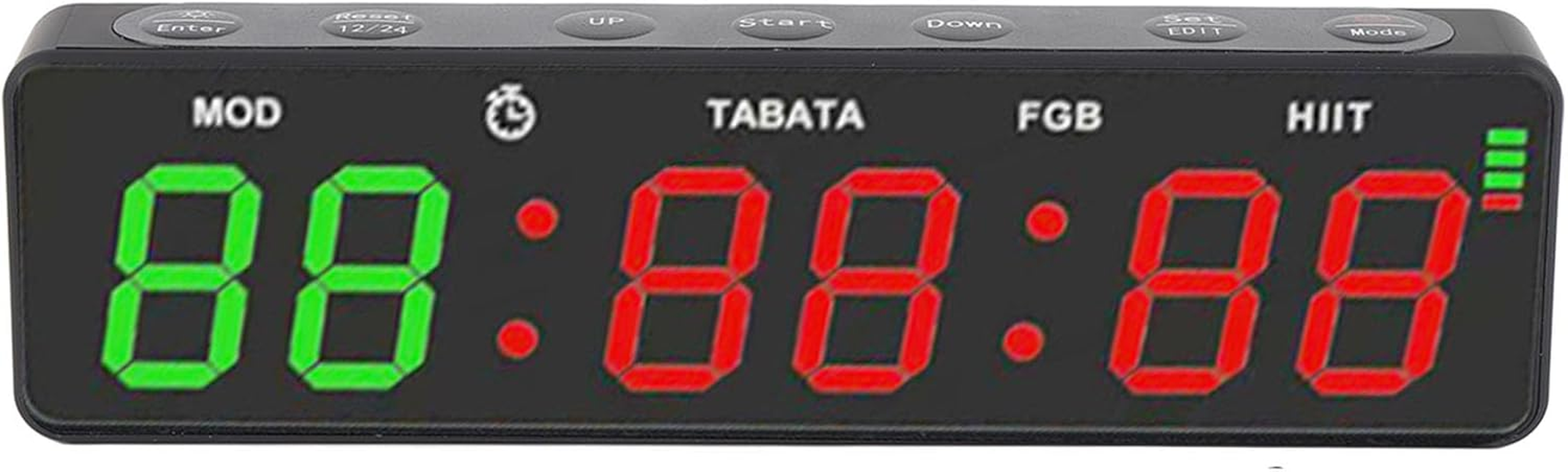 Portable Gym Timer, Magnetic Rechargeable Workout Interval Timer, Countdown Clock with Stopwatch for Garage Boxing Fitness