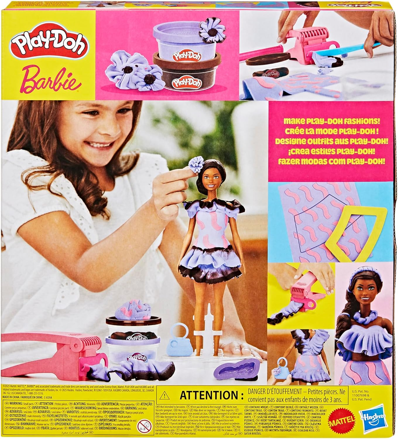 Play-Doh Barbie Ruffles & Braids Doll Set image number 2