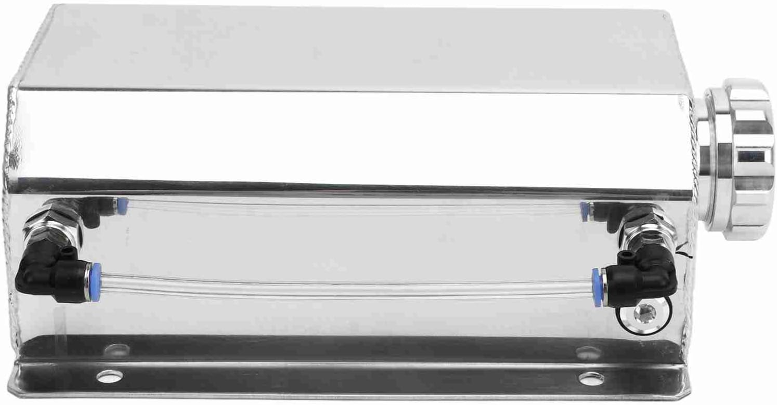 Coolant Expansion Tank 2L Capacity, Securely Sealed, Aluminum Alloy Material, Sturdy Construction, Fit for Subaru Enhances Engine Performance (Silver) image number 3