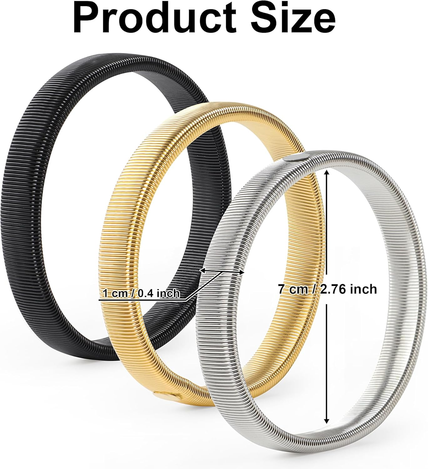 JUNART 6Pcs Anti-Slip Shirt Sleeve Holder, Elastic Wire Metal Arm Band for Fixing Long Sleeves, Suitable for Formal, Casual and Outdoor Activities image number 4