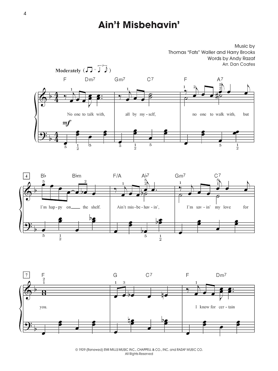 The Giant Book of Standards Sheet Music: Easy Piano image number 5