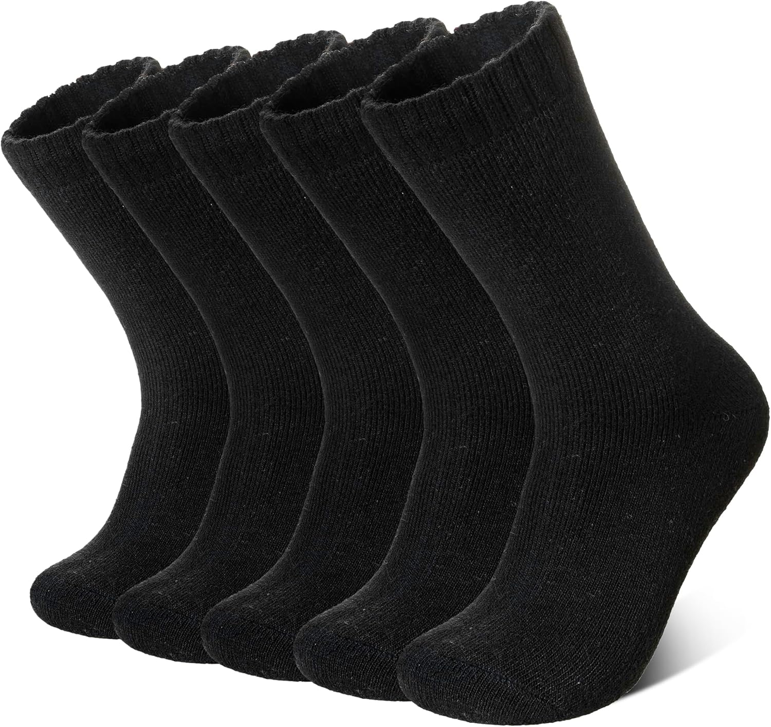 Merino Wool Socks for Women 5 Pairs Warm Winter Hiking Thick Thermal Cozy Boot Work Soft Ladies Crew Socks