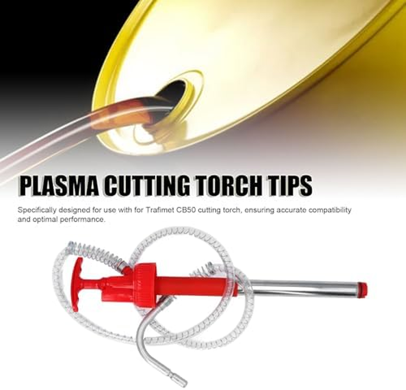 Jiawu Portable Transfer Pump, Hand Siphon Pump for Gas, Fuel, Oil, Water Transfer Oil Extractor with 4.16Ft Extra Long Hose for 20L Drum, Multi Use Liquid Pumps Transfering Water Fuel