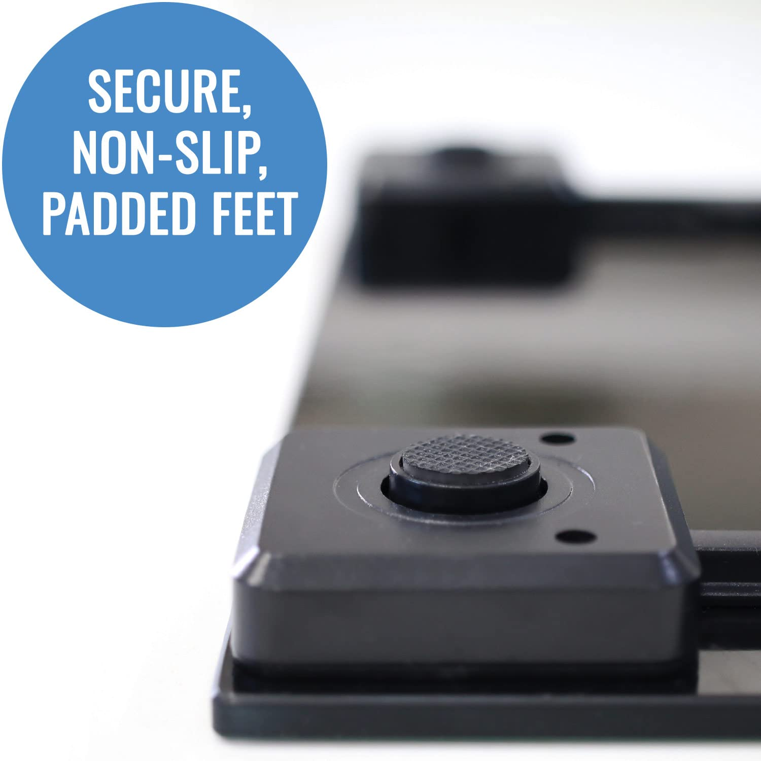 DMI Digital Talking Bathroom Scale, Sleek Tempered Glass, Clinically Accurate Measurements, Large LCD Screen, 440 Lb. Weight Capacity image number 1