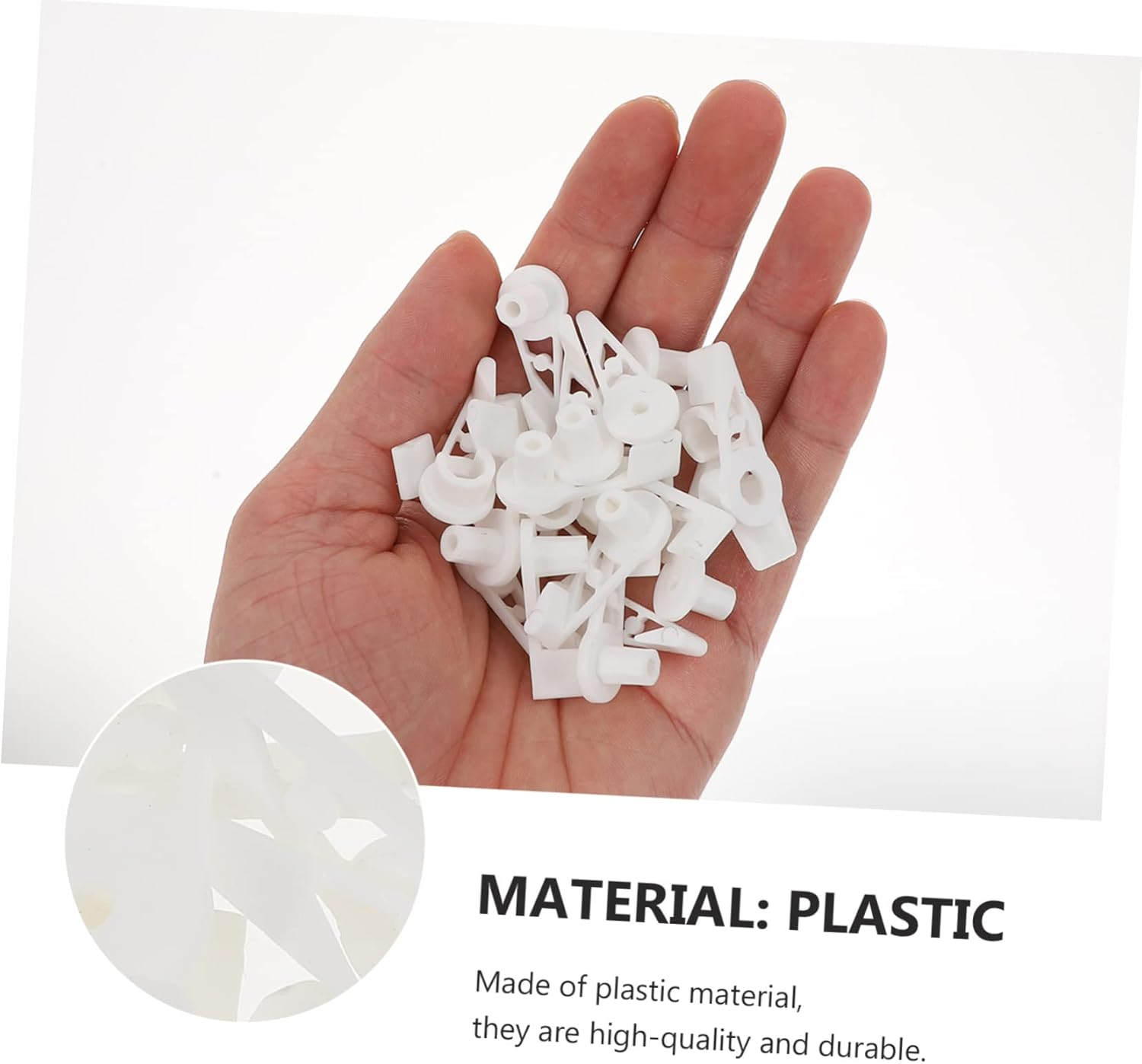 20Pcs Plant Bender Trainer Adjust Garden Plant Clips for Fruit Trees Flower Bending Clamps - White image number 4