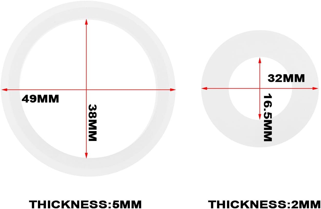 2Set Connector Seals Gaskets Rubber Seal Set a + B/C Compatible with Bestway Coleman Saluspa Compatible with Lay-Z-Spa Compatible with Airjet Models New Shape Pump image number 1