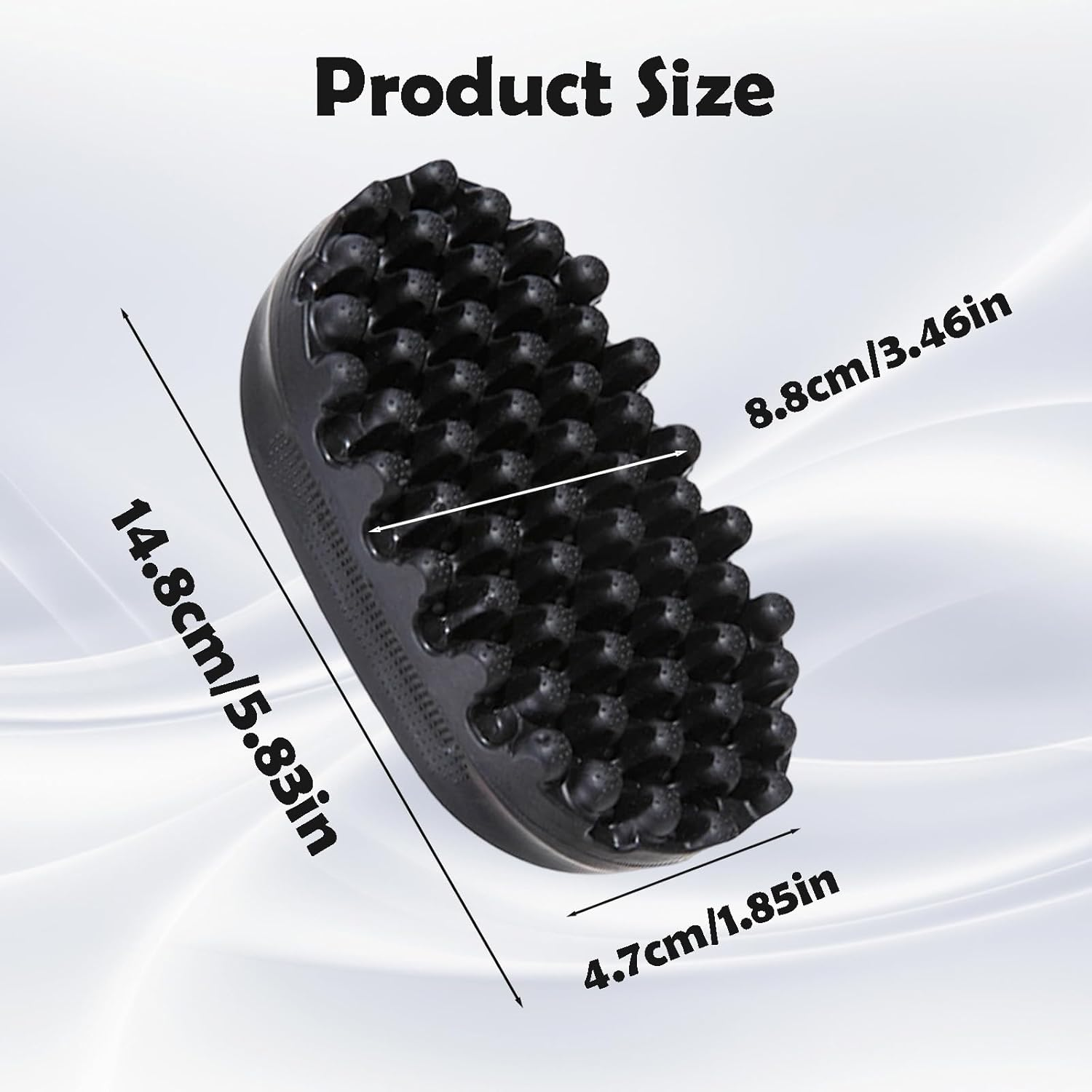 Black Twist King, Silicone Rubber Curl Brush for Hair Care, Dreadlock Twist Styler Brush, Ideal for Barbers and Daily Use