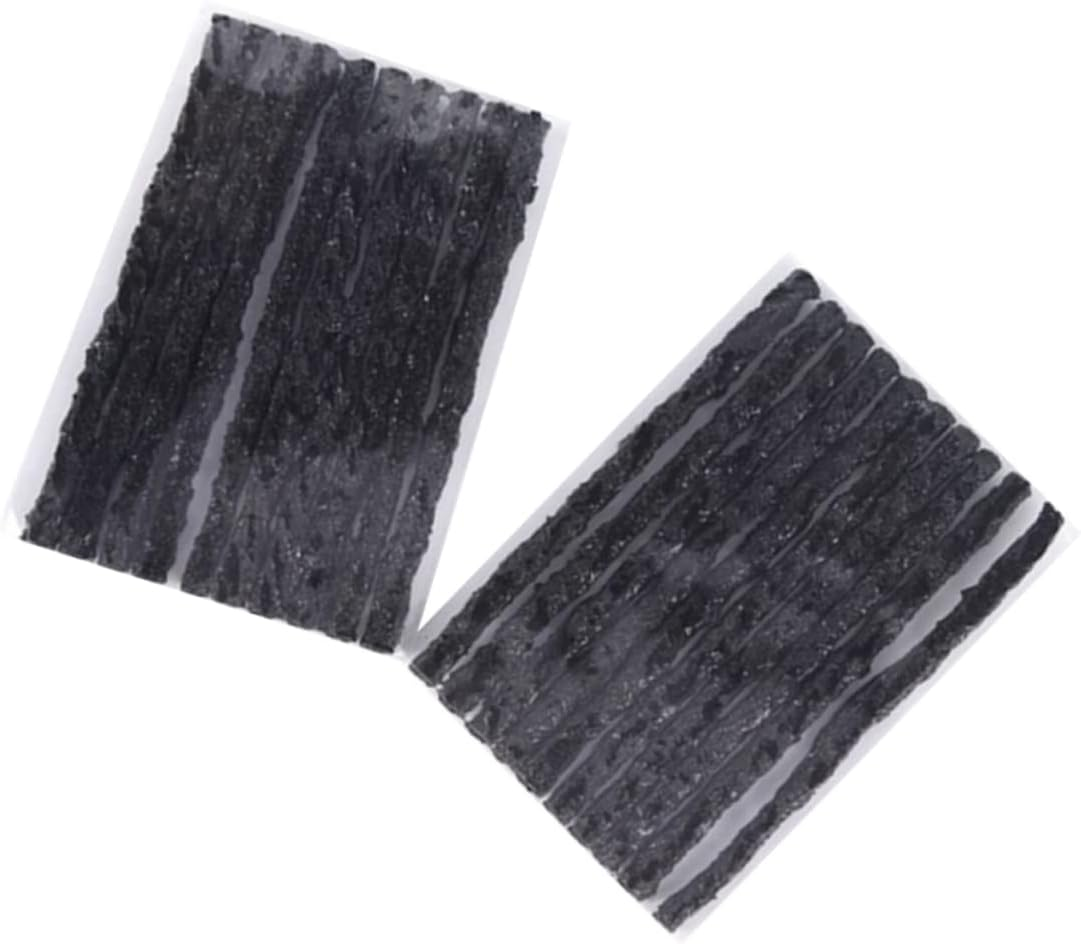 TOGEVAL 30Pcs Car Tubeless Seal Strip Tire Repair Tool 100X3.5Mm Vacuum Seal Tape for Automotive Wheel Tyres Puncture Fixing