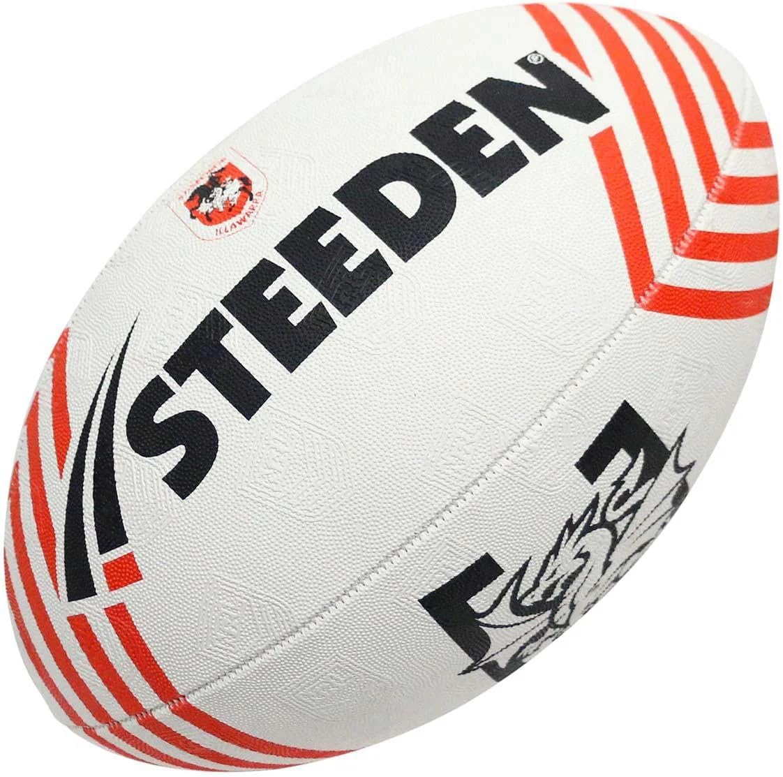 Steeden NRL Supporter Dragons Rugby League Ball 11 Inch