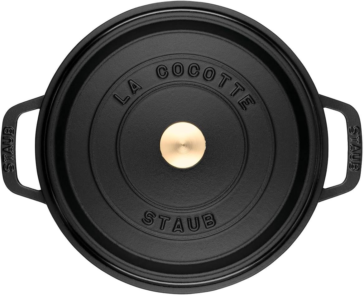 Staub La Cocotte round 40509-480 Pico Cocotte round Black 6.3 Inches (16 Cm) Small, Both Handed Casting, Enameled Pot, Induction Compatible, Japanese Authentic Product image number 4