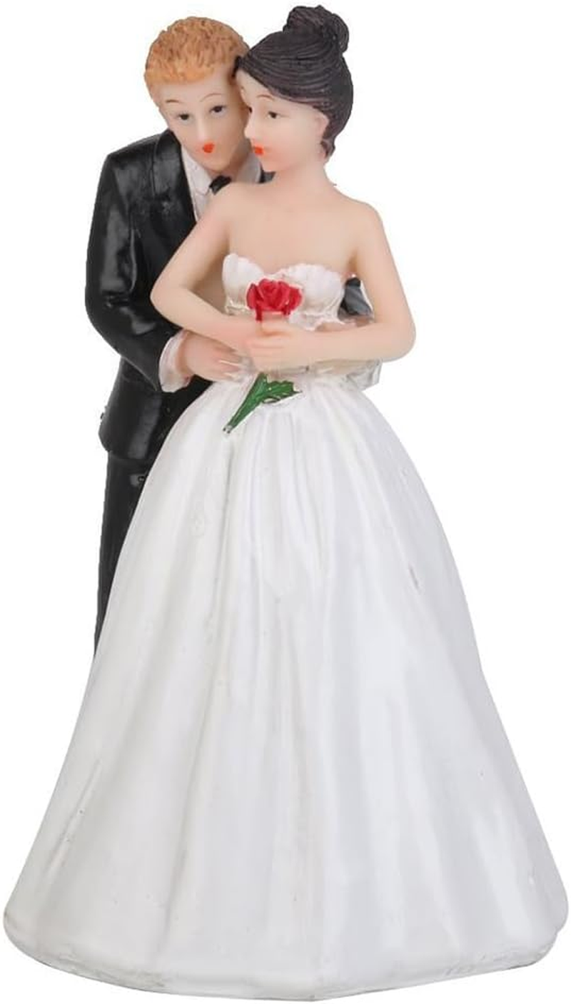 Ibasenice Wedding Couple Ornament Wedding Couple Sculpture Bride Resin Couple Decoration Wedding Cakes Decor Couples Bride and Groom Figures Wedding Decor Crafts Lovers Romantic image number 1