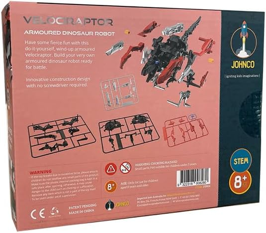 Johnco Velociraptor Armoured Dinosaur Robot Kit image number 1