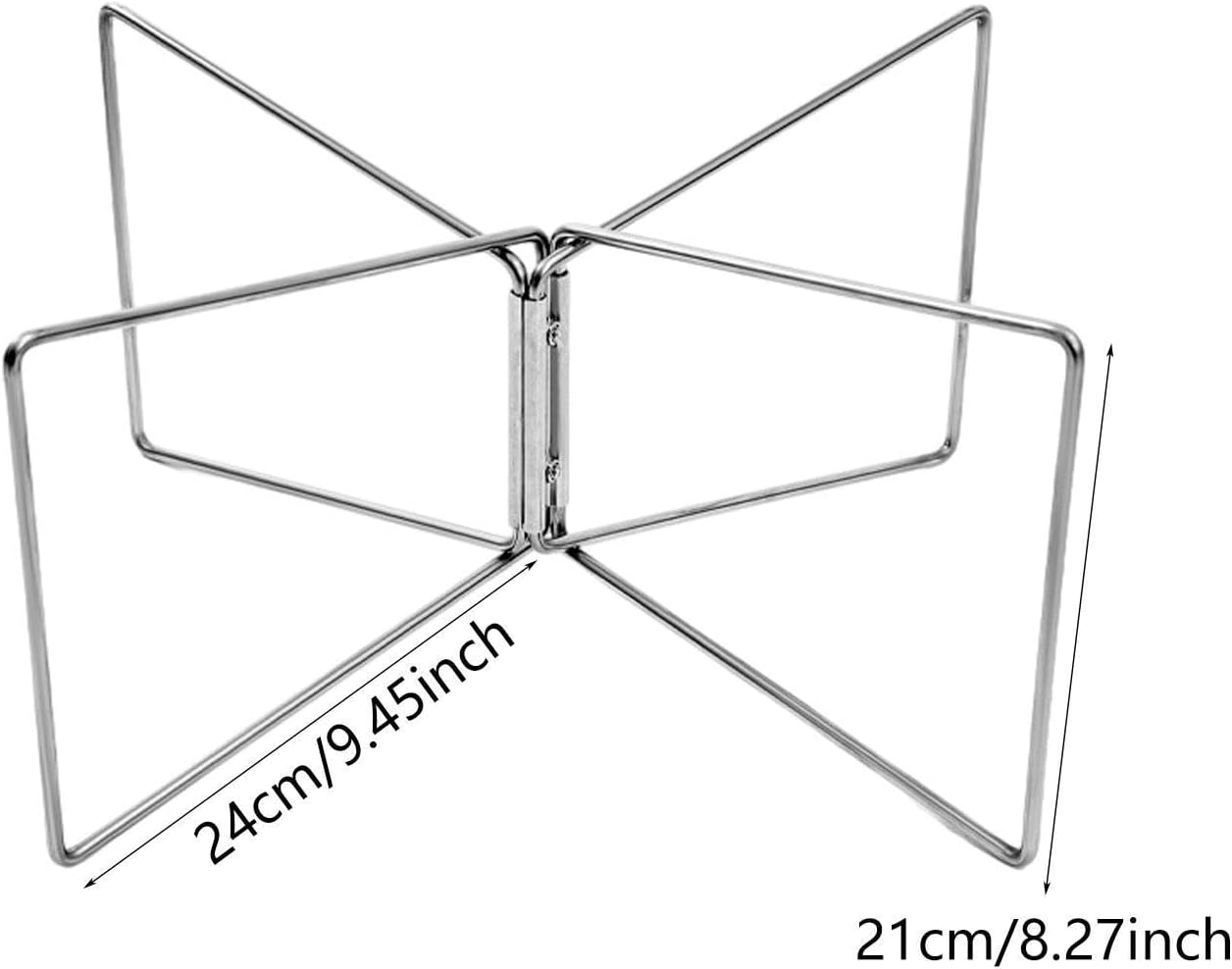 Eigell Folded Cooler Stand Suitcase Rack Sturdy Strong Load Bearing Metal Stainless Steel Ice Box Holder for Travel Cooking Hiking image number 6