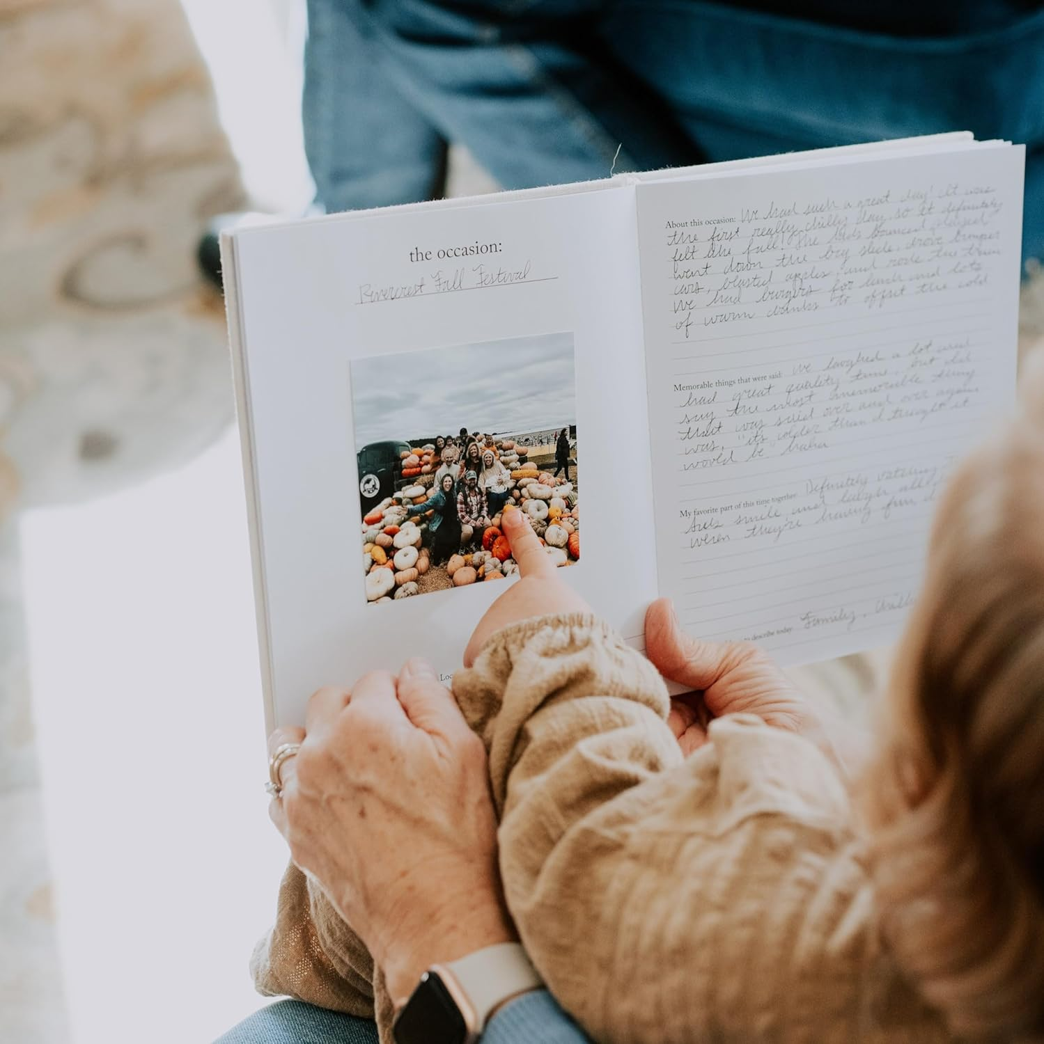 Grandparents Book by Duncan & Stone (Ivory, 72 Pages), Grandma Book Memory Journal - Legacy Journal for Grandpa & Grandma Memories - Ideal Grandpa Gift or Grandmother Gift image number 3