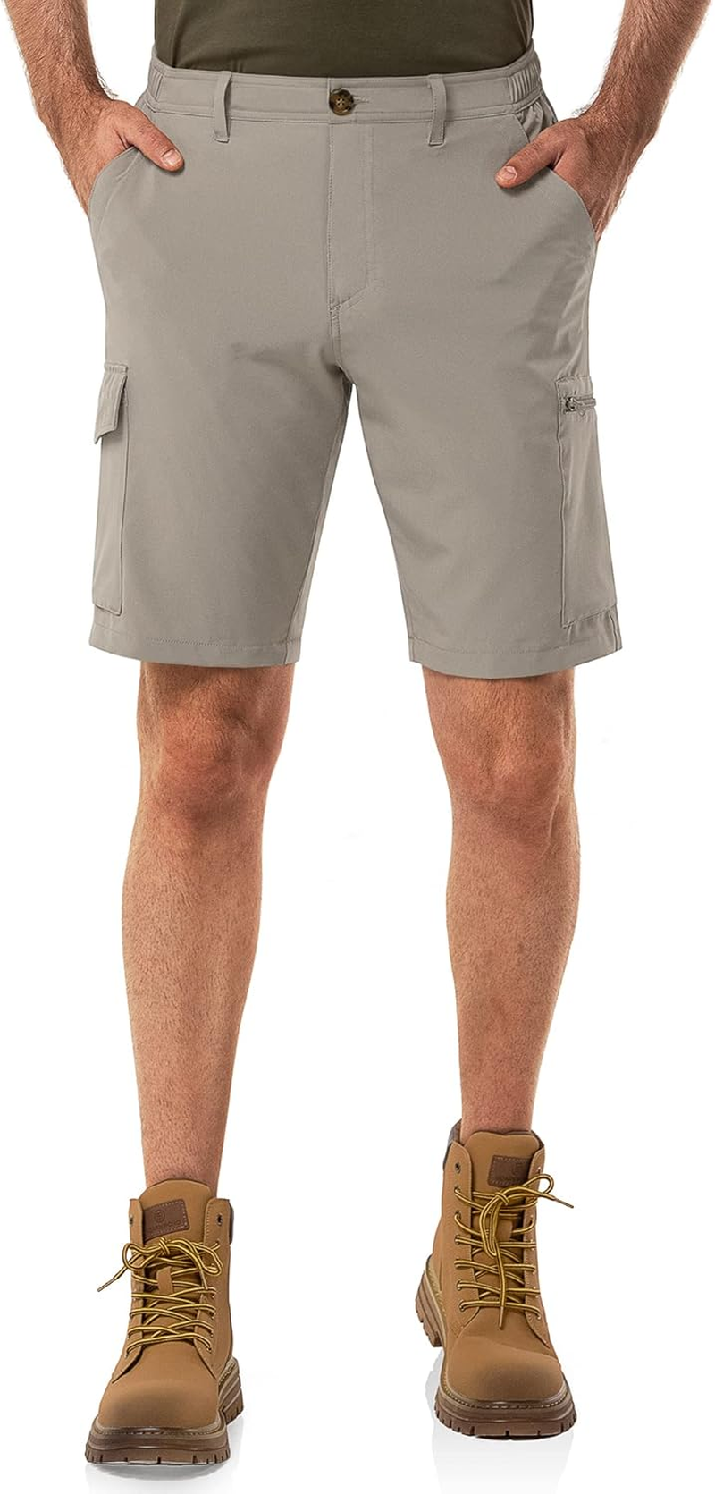33,000Ft Men'S Golf Shorts with UPF50+ Summer Trekking Pants, Packable Outdoor Cargo Bermuda Shorts with 7 Pockets for Hiking, Camping, Travelling image number 6