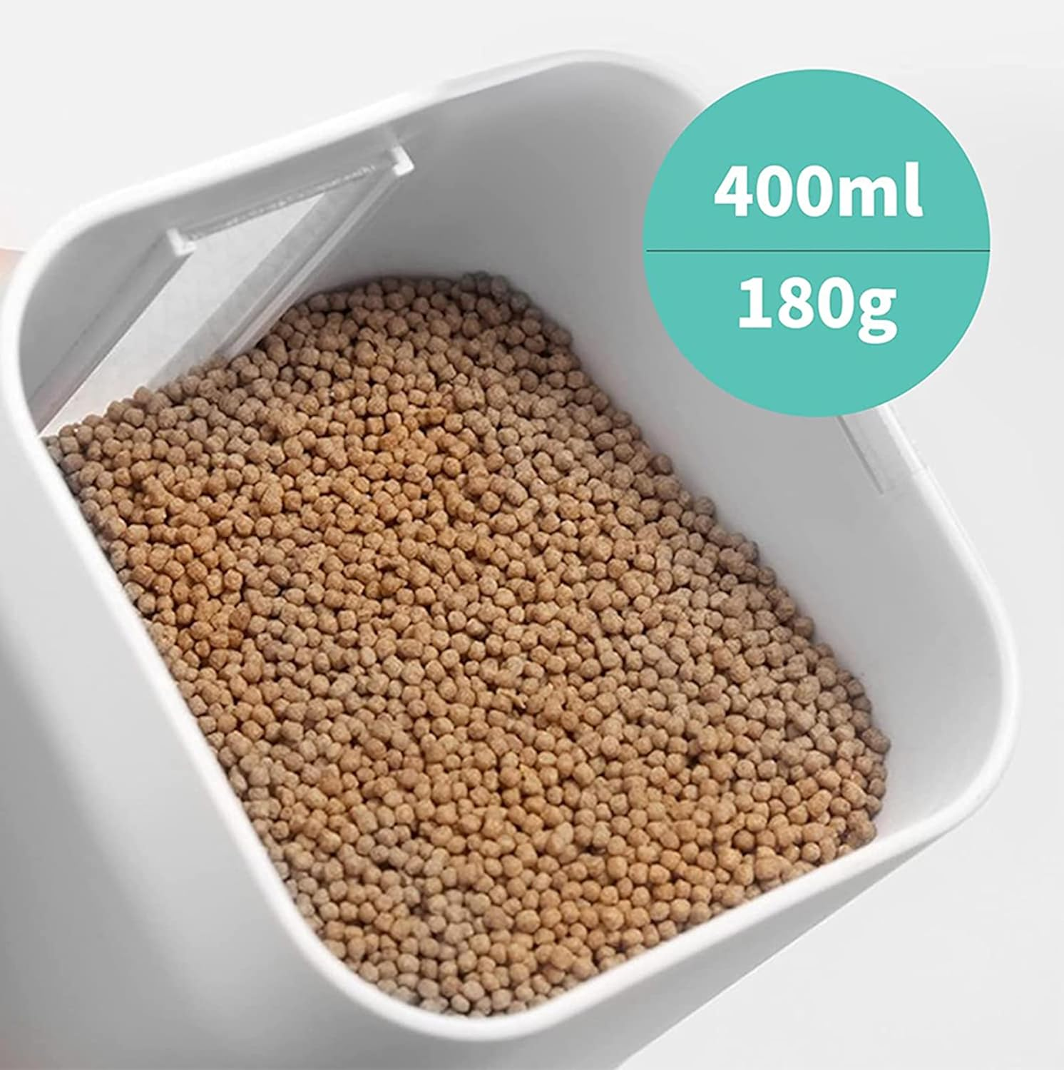 Generic 00ML Automatic Fish Feeder, 400Ml Capacity, 8/12/24H Timer, Moisture-Proof, Smart Fish Food Dispenser for Aquarium Fish Tank image number 4