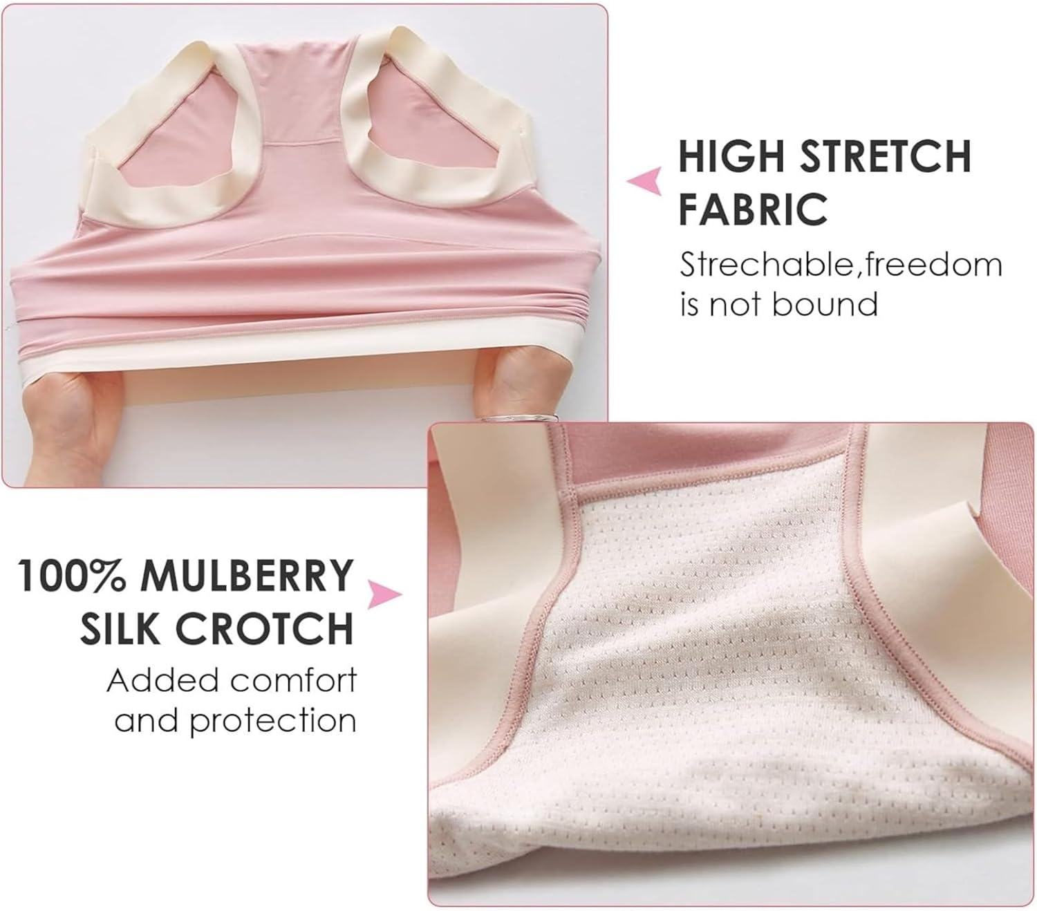5-Piece Set Maternity Underwear over Bump High Waist Soft Absorbent Modal Pregnancy Panties for Women image number 5